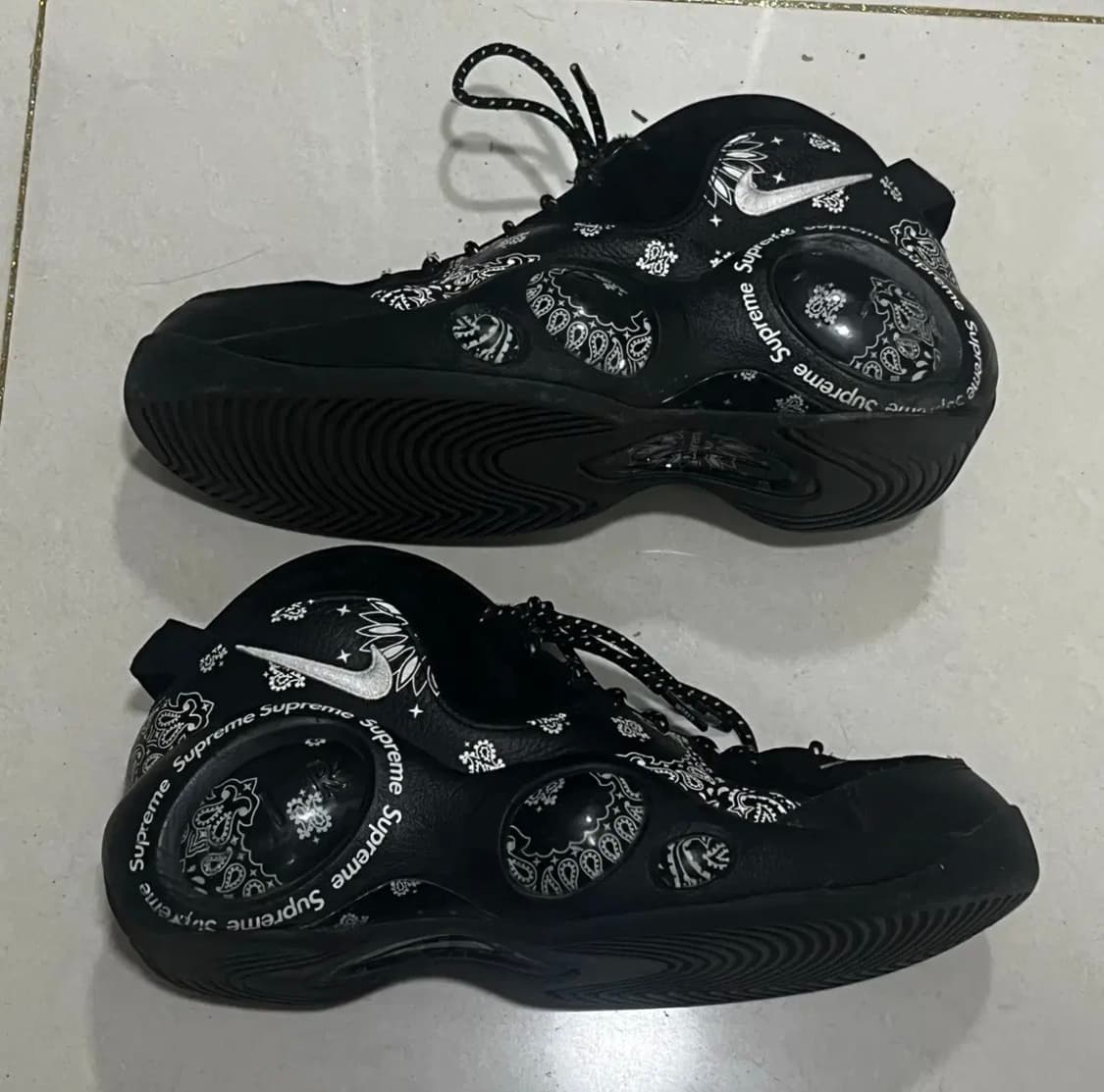 나이키 슈프림 에어 줌 플라이트 95sp 블랙 상품이미지3