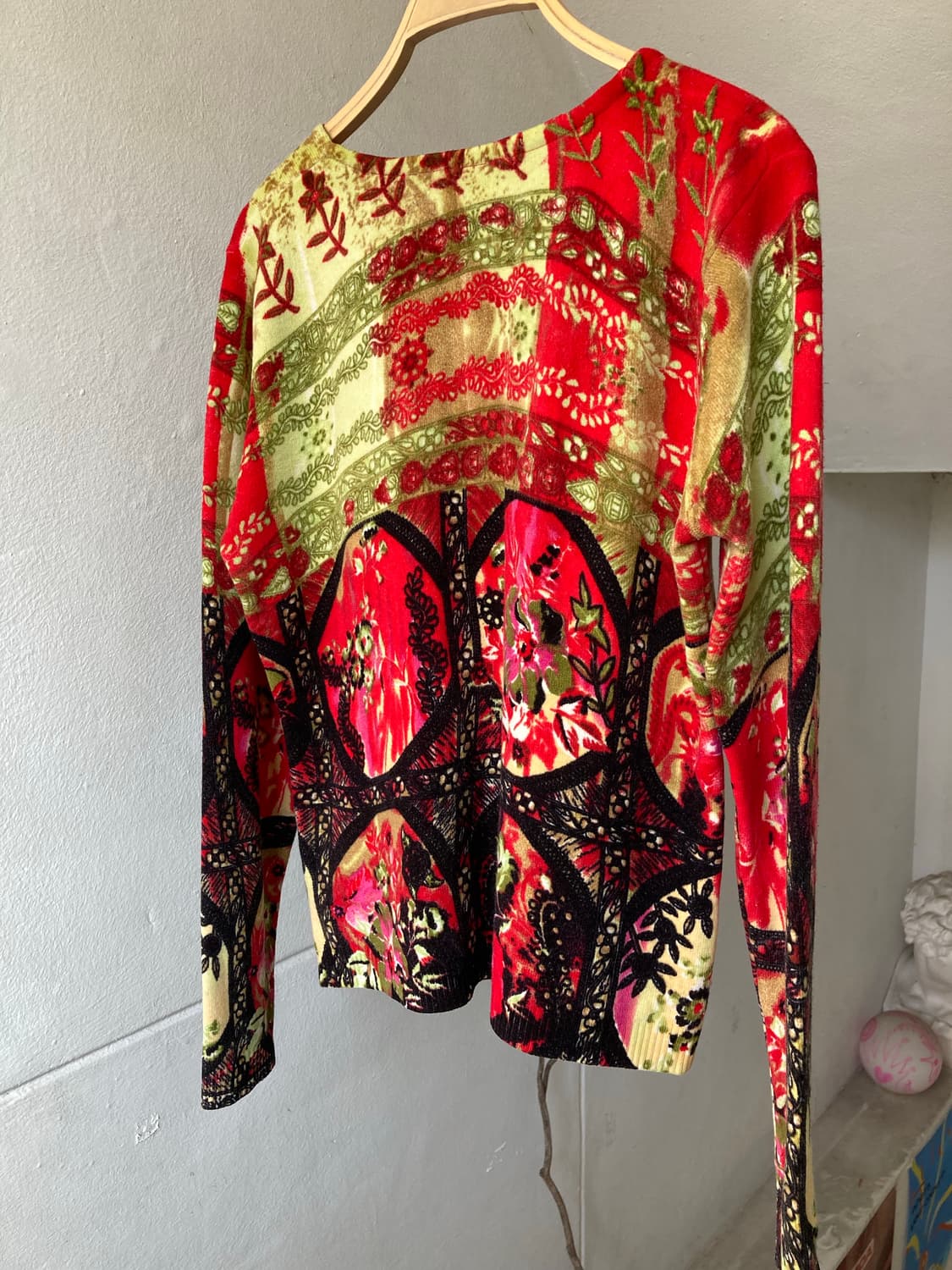 y2k 패턴 니트탑 상품이미지7