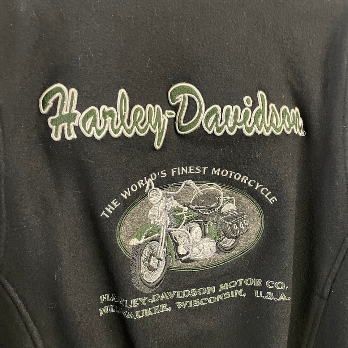 90s 할리데이비슨 울 바시티자켓 상품이미지9