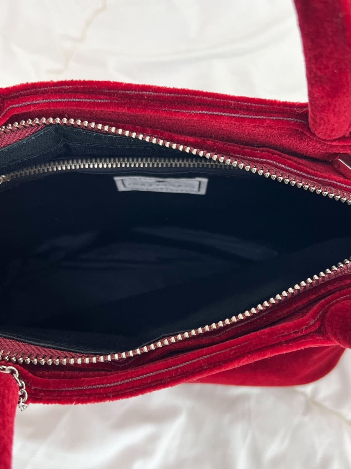 courreges / 꾸레쥬 레드 벨벳 토트백 상품이미지8