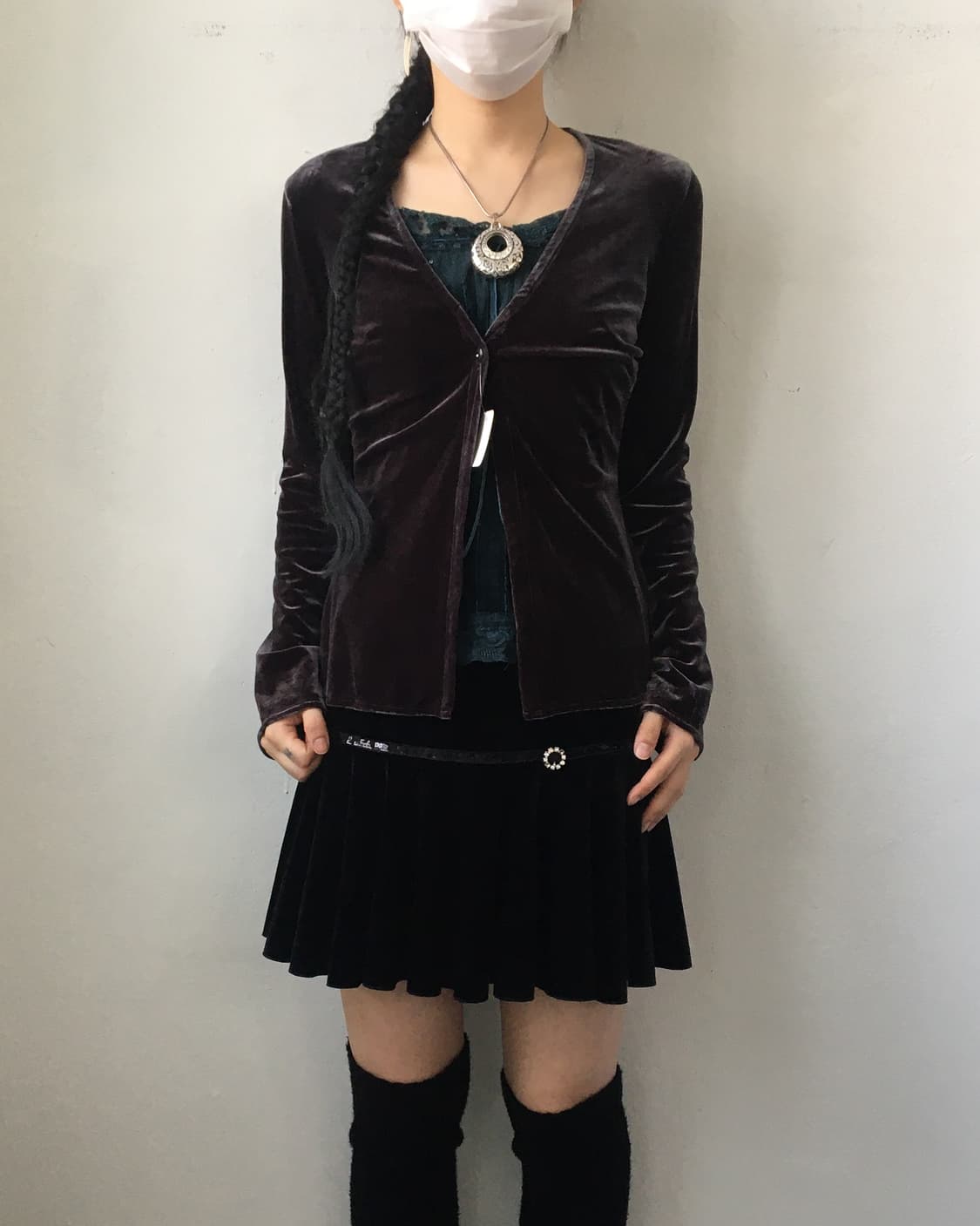 Velvet cardigan 상품이미지1