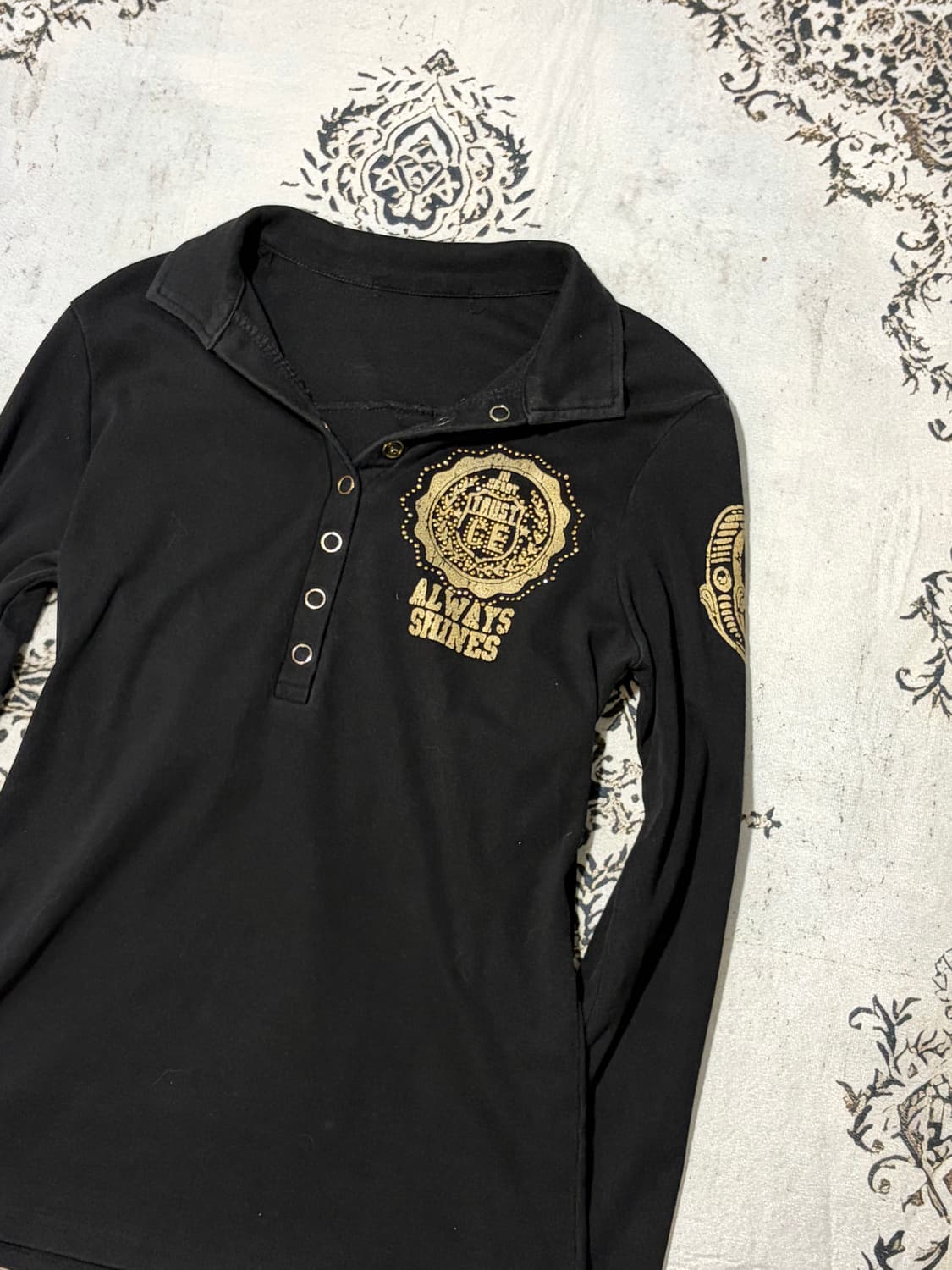 00‘s eyelet gold cubic long sleeve 상품이미지6