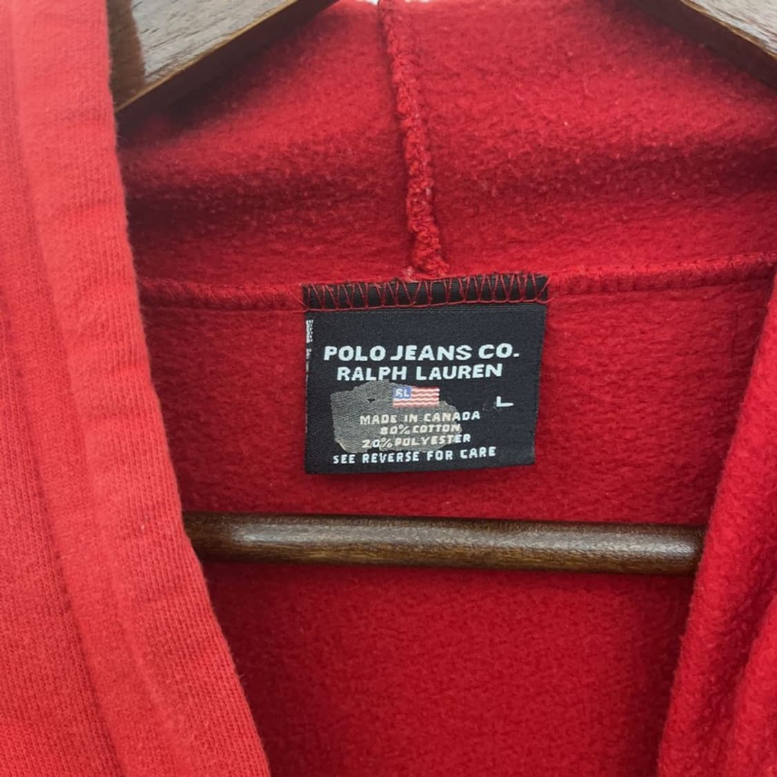 폴로 랄프로렌 올드스쿨 빈티지 빅사이즈 오버핏 후드티 L C06656 상품이미지5