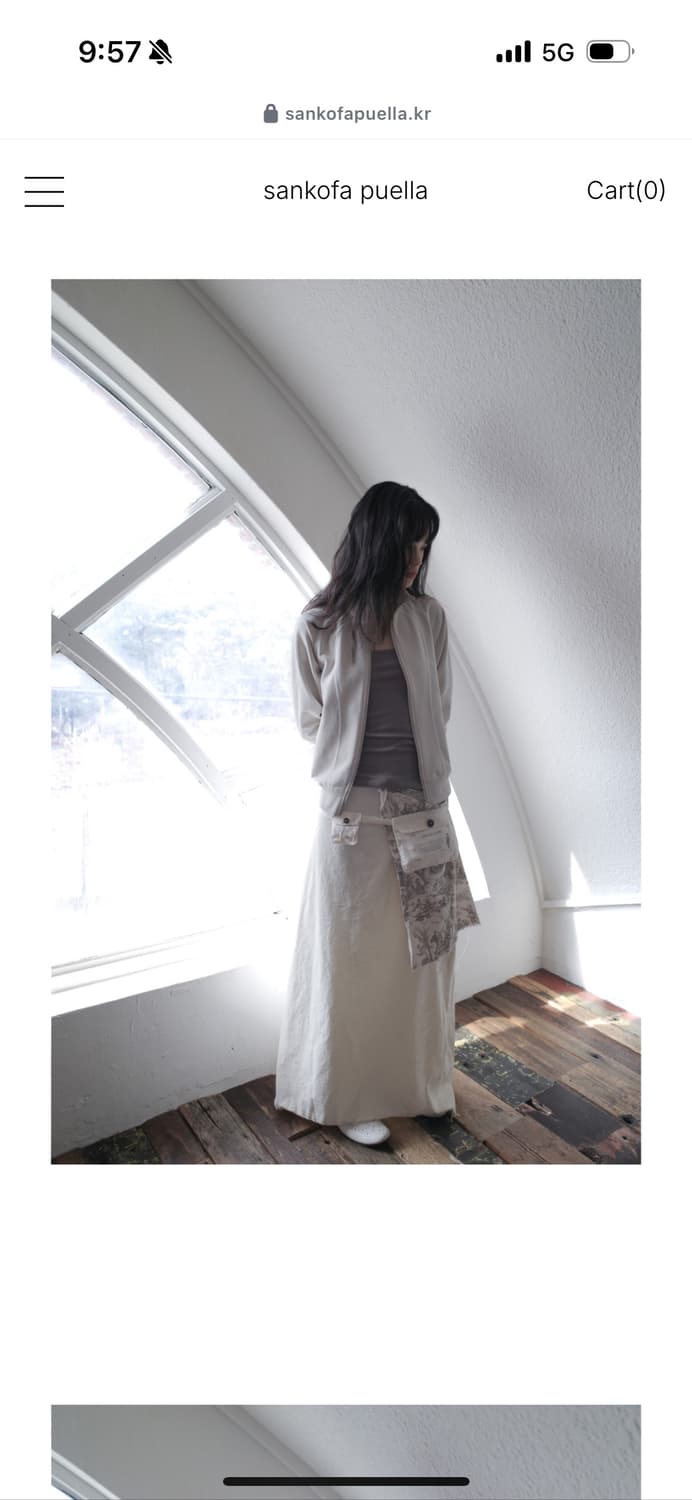 sankofa puella stitched highneck zip-up 상품이미지3