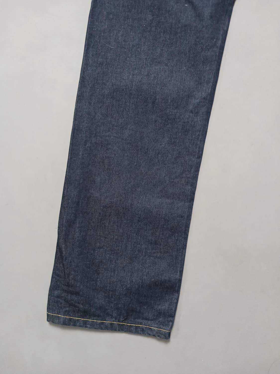 [36] 빈티지 D2 진청생지 삼선 레귤러진 청바지 상품이미지9