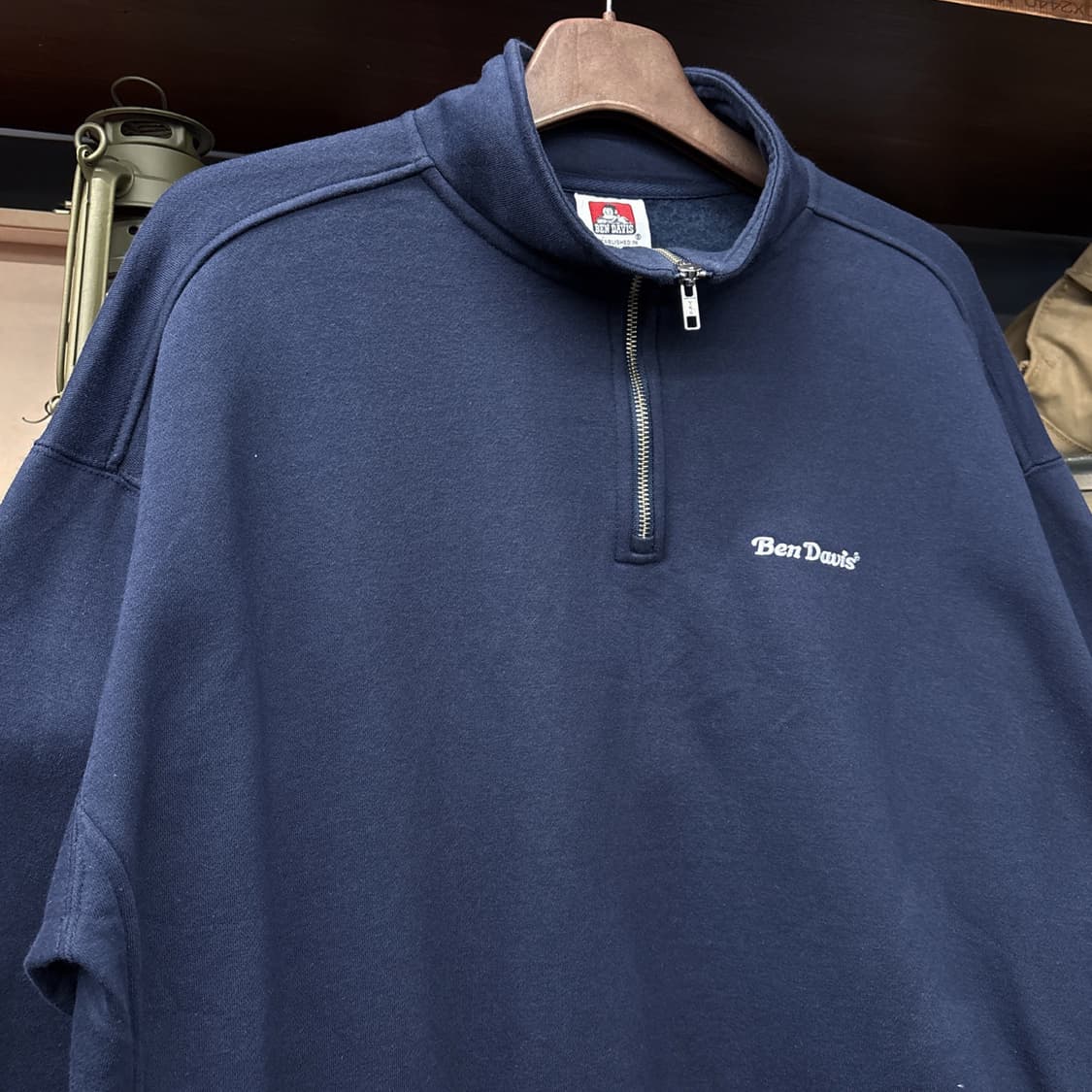 밴 데이비스 워크웨어 하프집업 기모 스웻셔츠 히든포켓 N703 상품이미지3