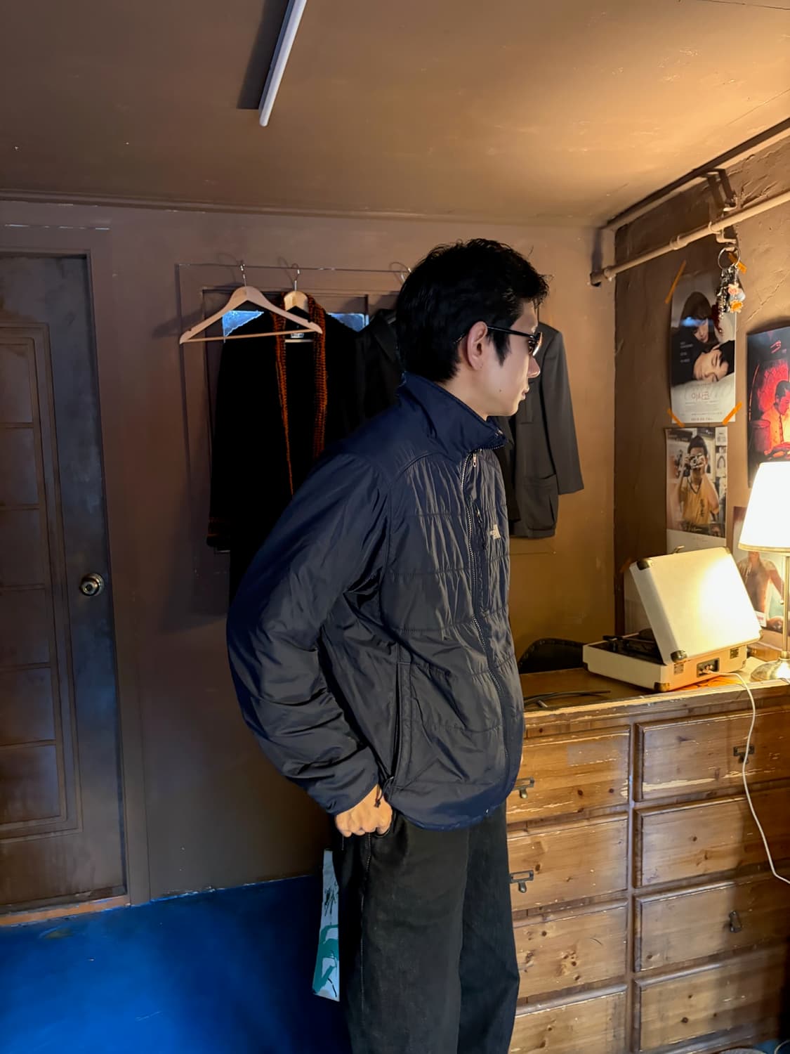 NORTHFACE BLUE LIGHTWEIGHT PADDED JACKET 상품이미지5