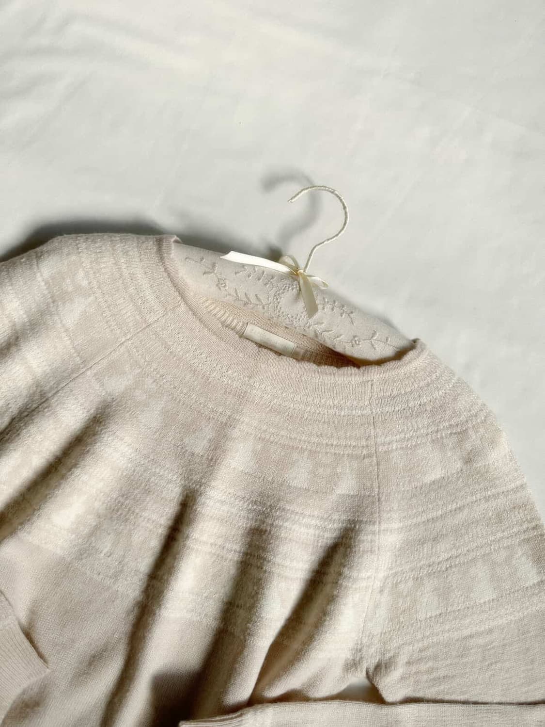 어스뮤직 연핑크 토끼 노르딕 니트 상품이미지2