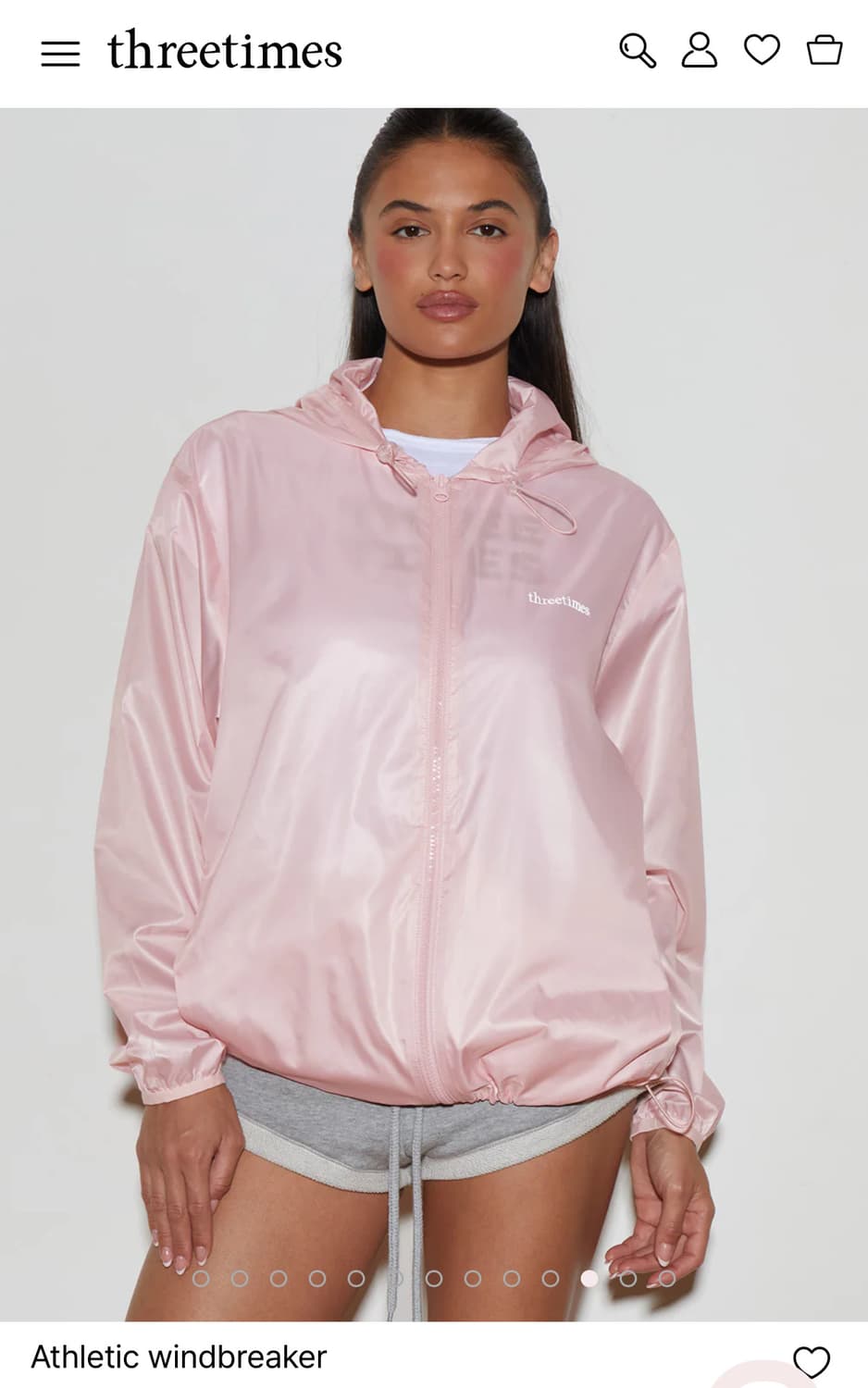 쓰리타임즈 Athletic windbreaker M사이즈  (택포) 상품이미지1