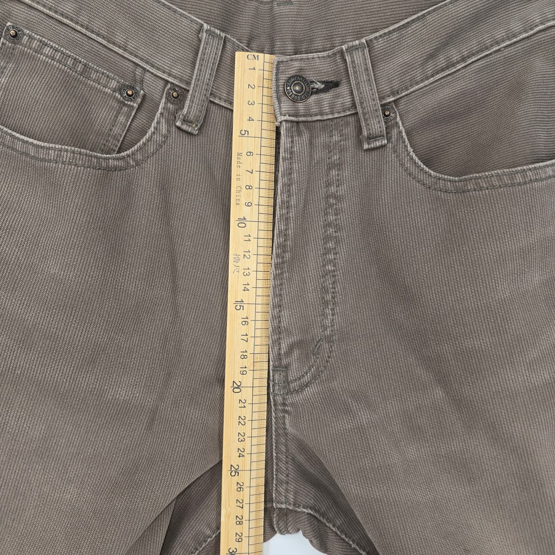 일번 빈티지 브라운 면바지 남성 바지 29 상품이미지3