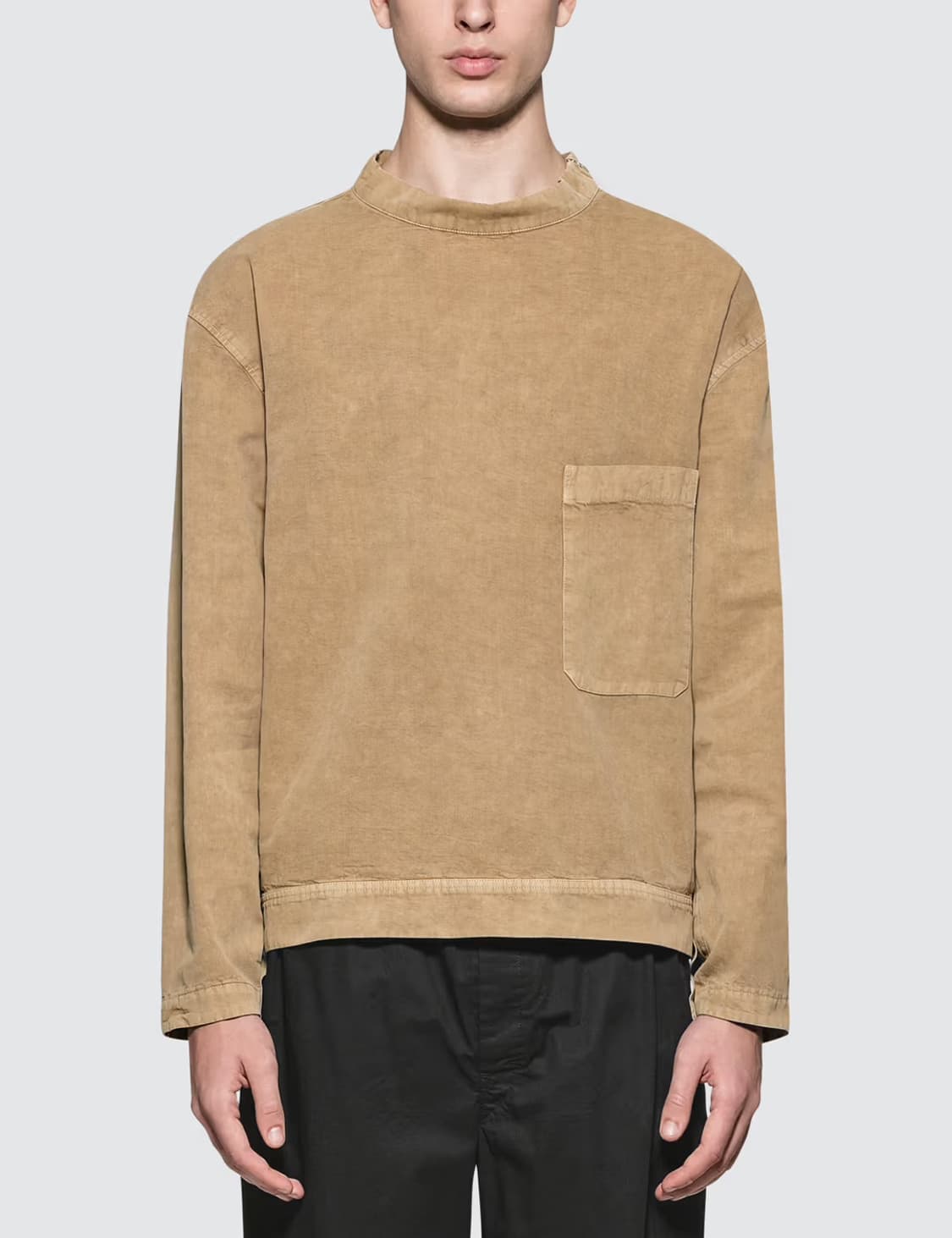 [S] 르메르 19 맨즈웨어 오버 스탠드 카라 지퍼 탑 셔츠 상품이미지1