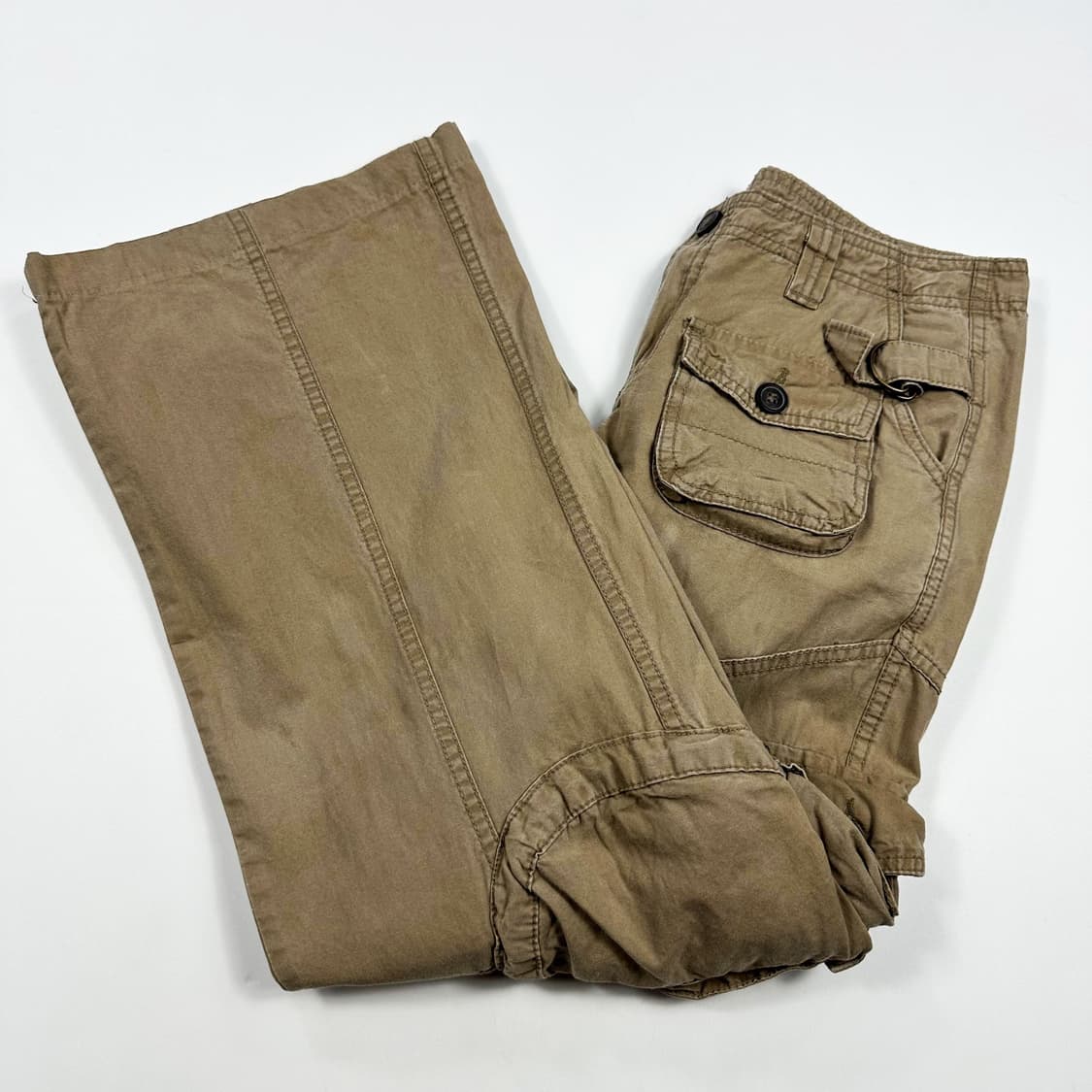 VTG 빈티지 베이지 와이드 카고팬츠 (28인치 여성추천) 상품이미지2