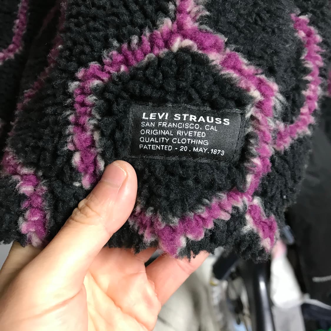 리바이스 90s 패턴 후리스 아노락 자켓 상품이미지3