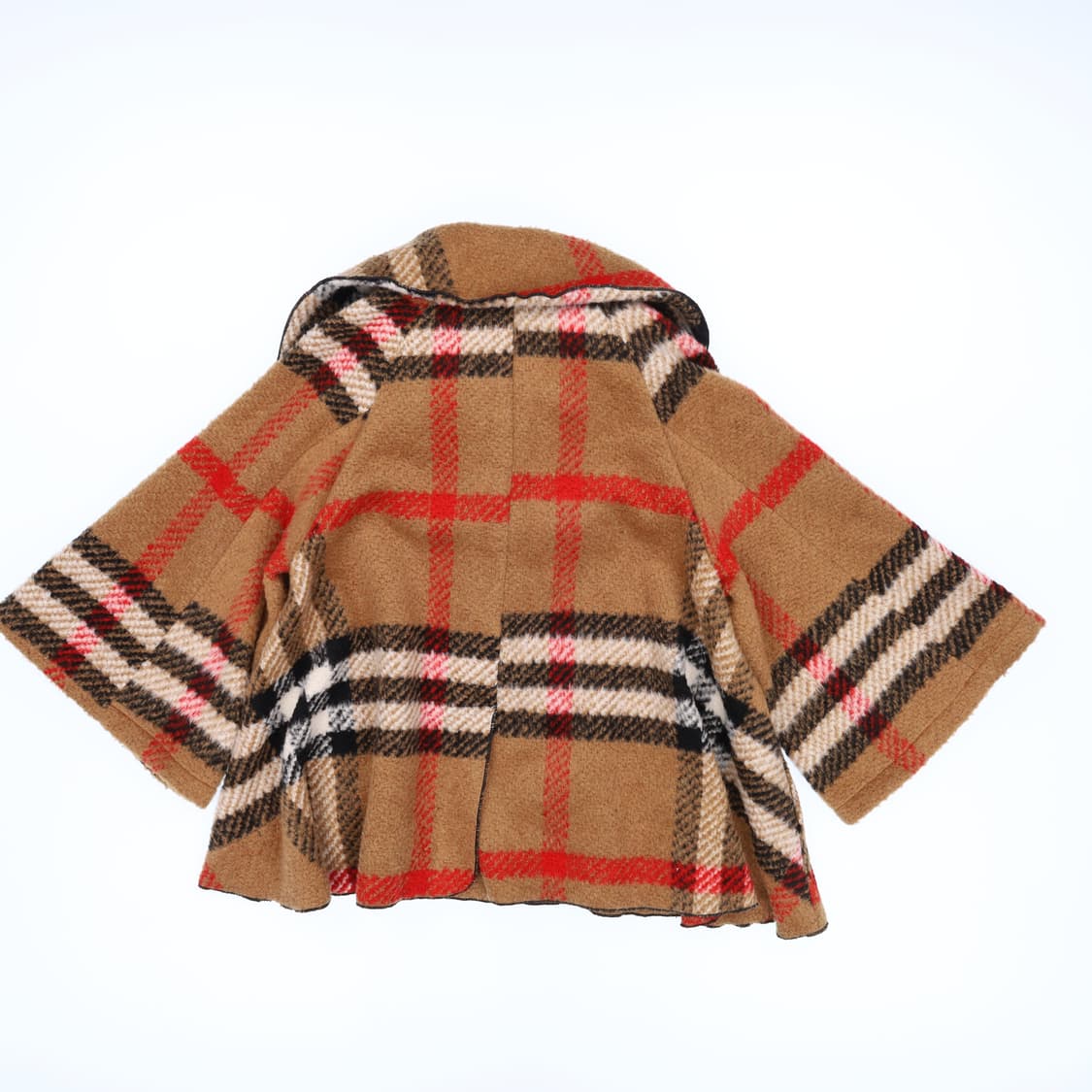 [사이즈참고] 여성 클래식 노바체크 케이프 코트 망토 1215H2 상품이미지2