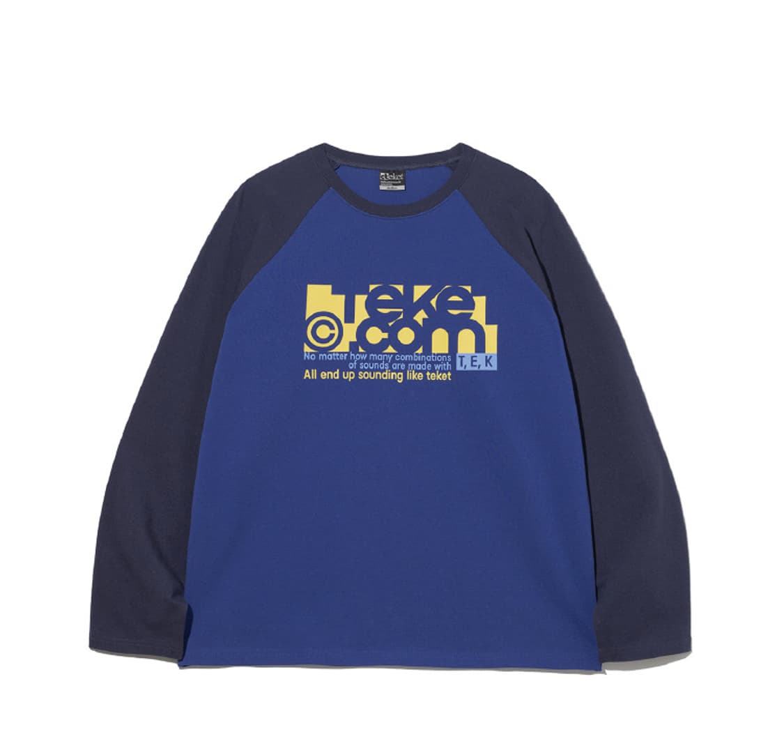 테켓 티셔츠(Folder L/S Tee Blue) 상품이미지1