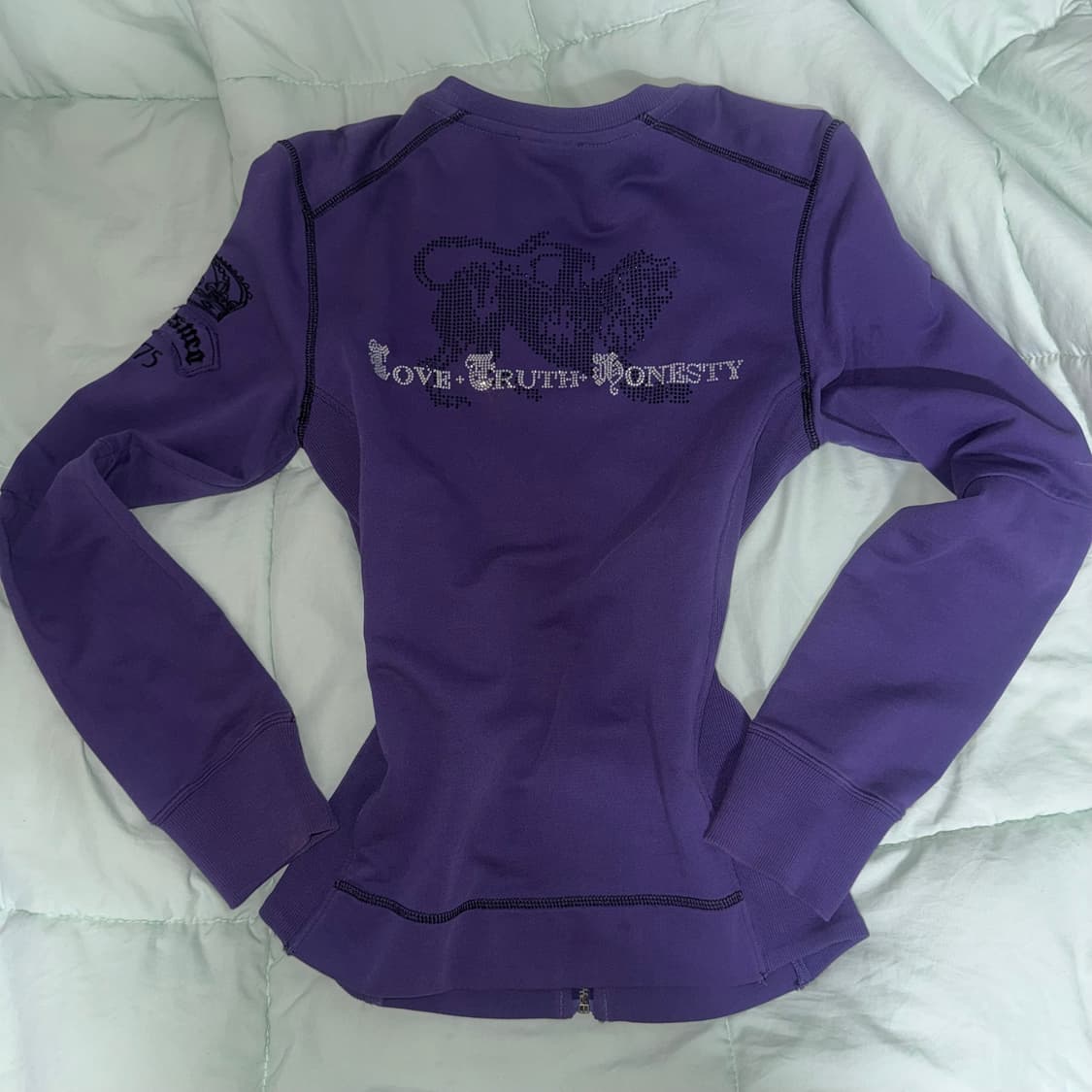 펑크 갸루 브이넥 집업 y2k 상품이미지1