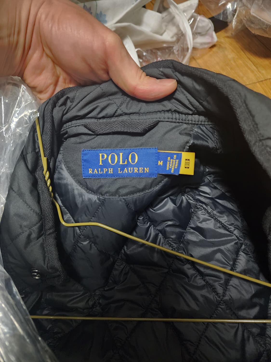 폴로 퀄팅 자켓 블랙 상품이미지4