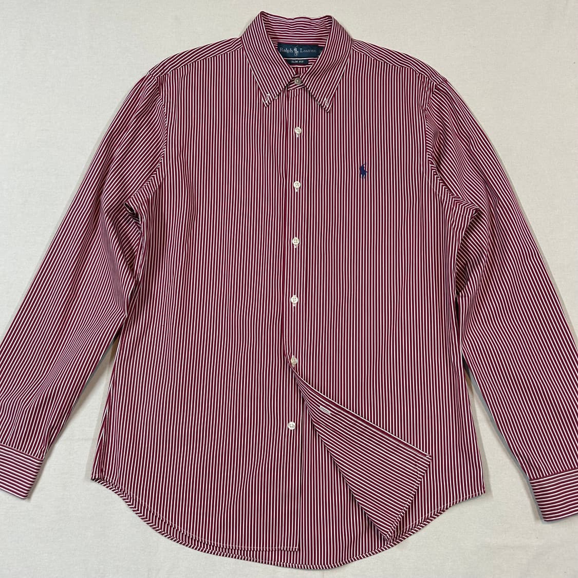 L) 폴로 랄프로렌 클래식 레드 스트라이프 포플린 셔츠 T86 상품이미지2