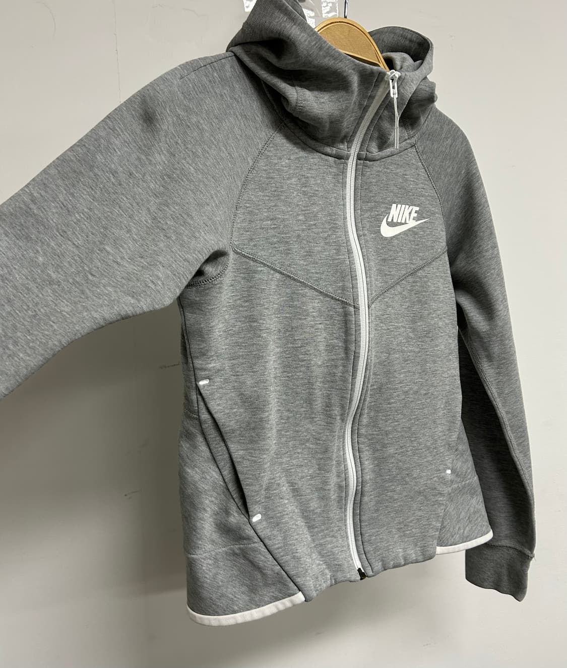 나이키 테크 플리스 후드집업 S 회색 상품이미지3