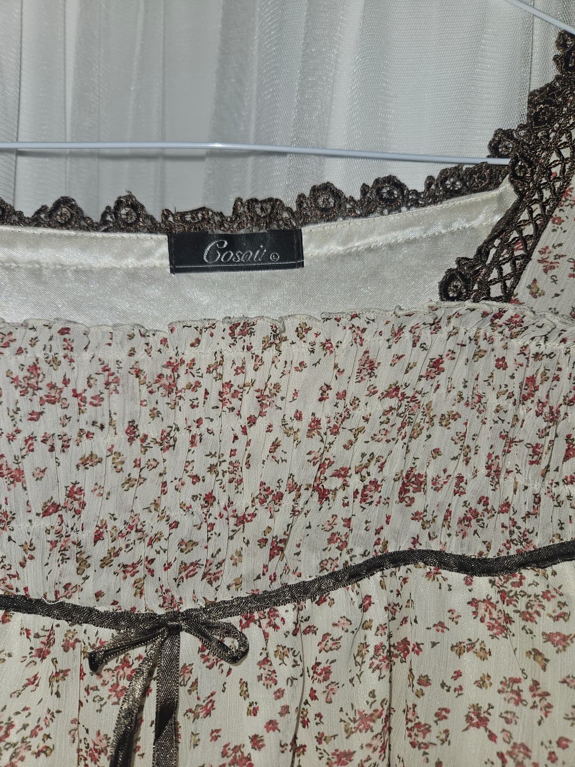 cosoi 빈티지 모리걸 리본 블라우스 니혼진 히메갸루 페어리 그런지 상품이미지3