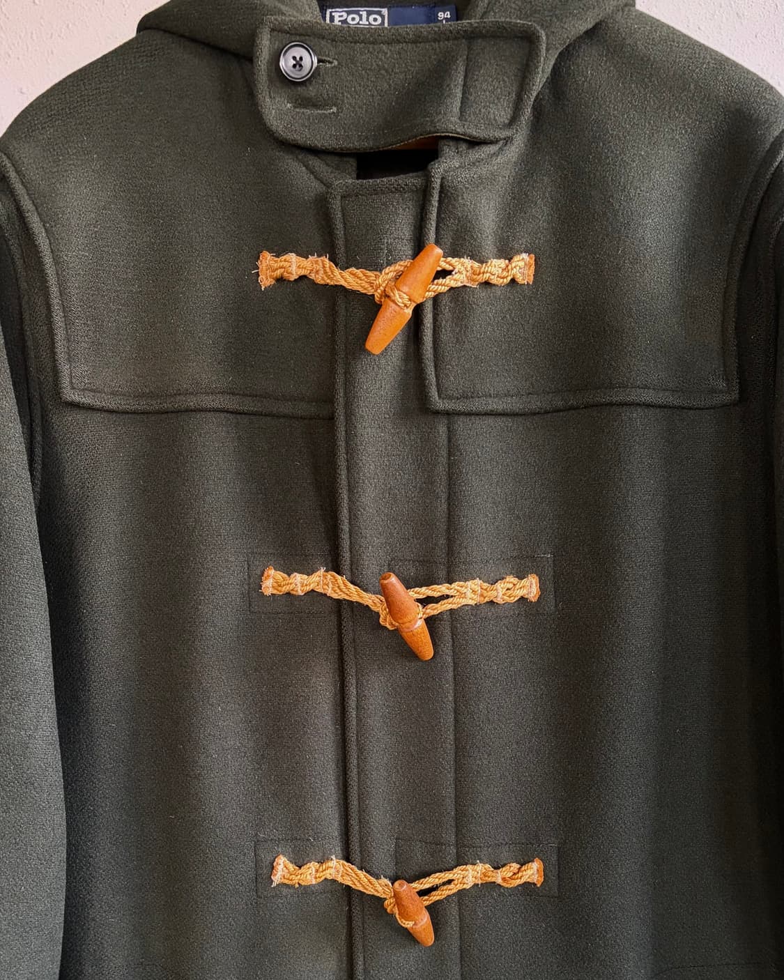 [M]폴로 랄프로렌 90s 울 더플코트 올리브 상품이미지8