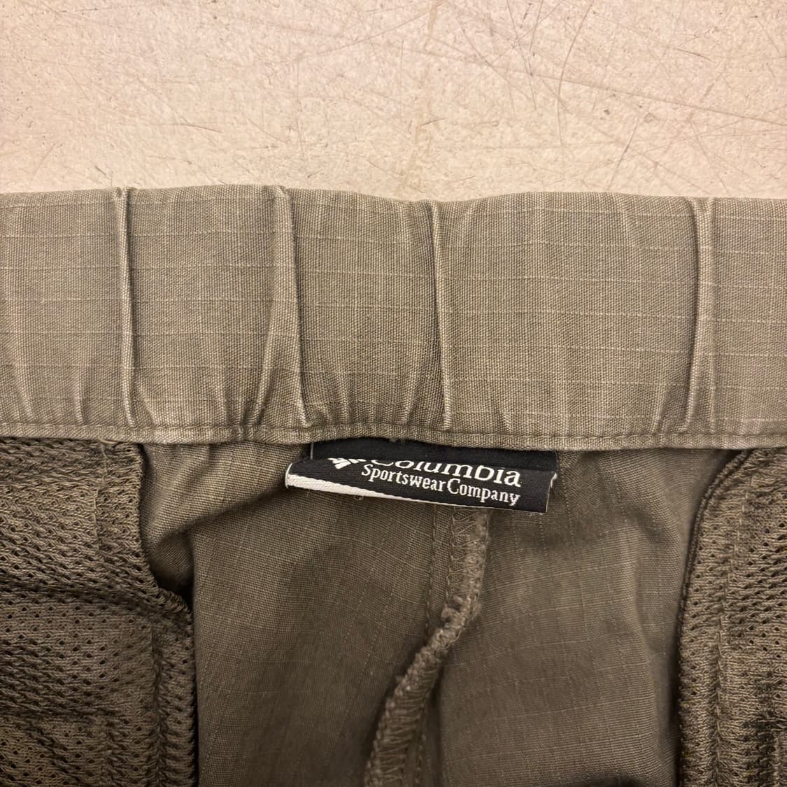 컬럼비아 카키 립스탑 코튼 팬츠 상품이미지4