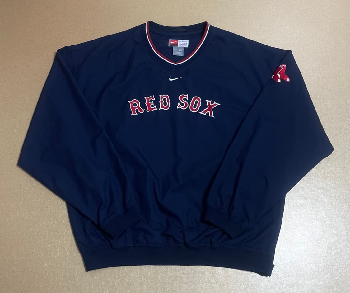 나이키 MLB 보스턴 레드삭스 풀오버 탑 네이비 상품이미지1