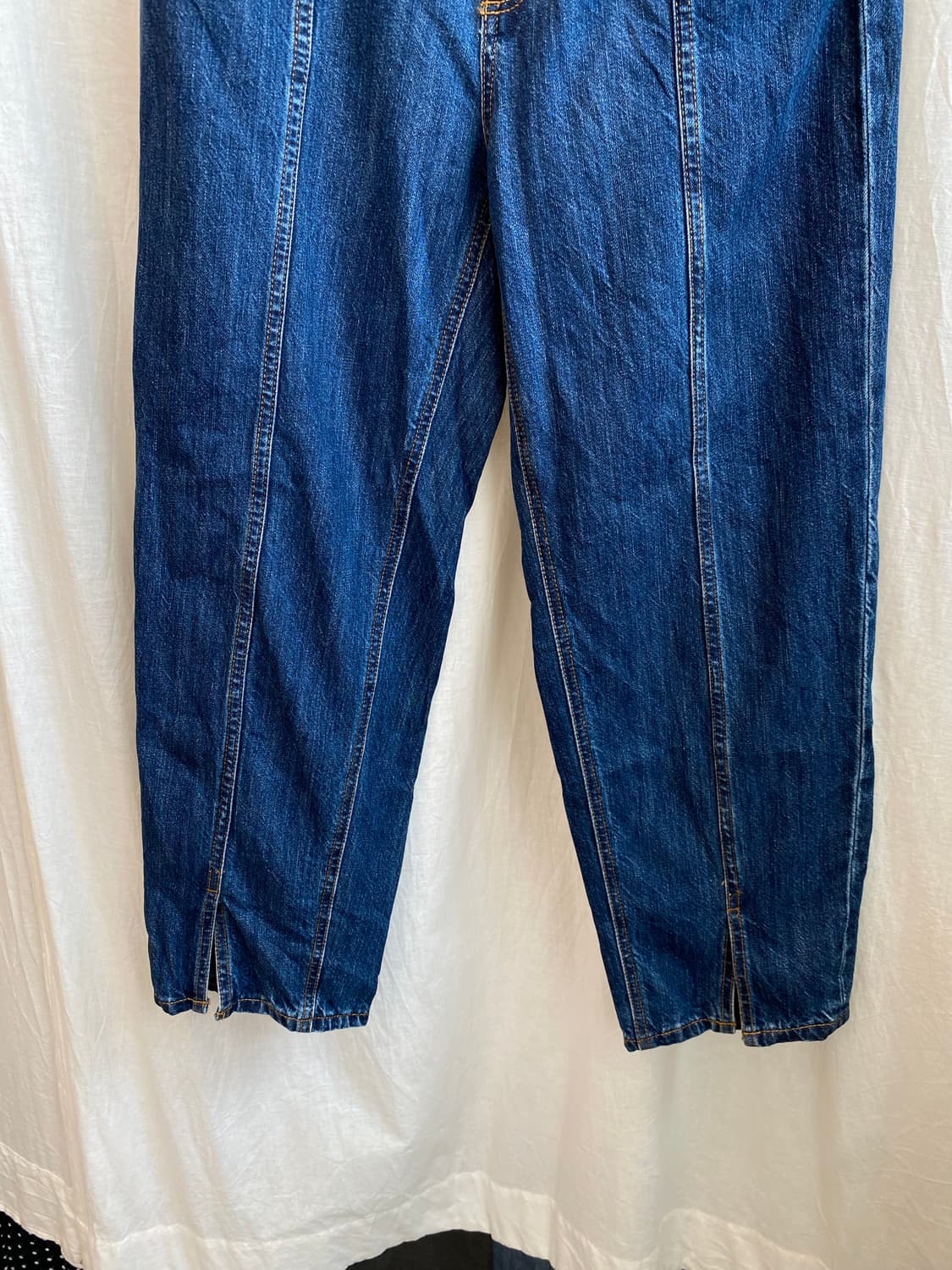 GU 하이웨이스트 진청팬츠(L) 상품이미지4