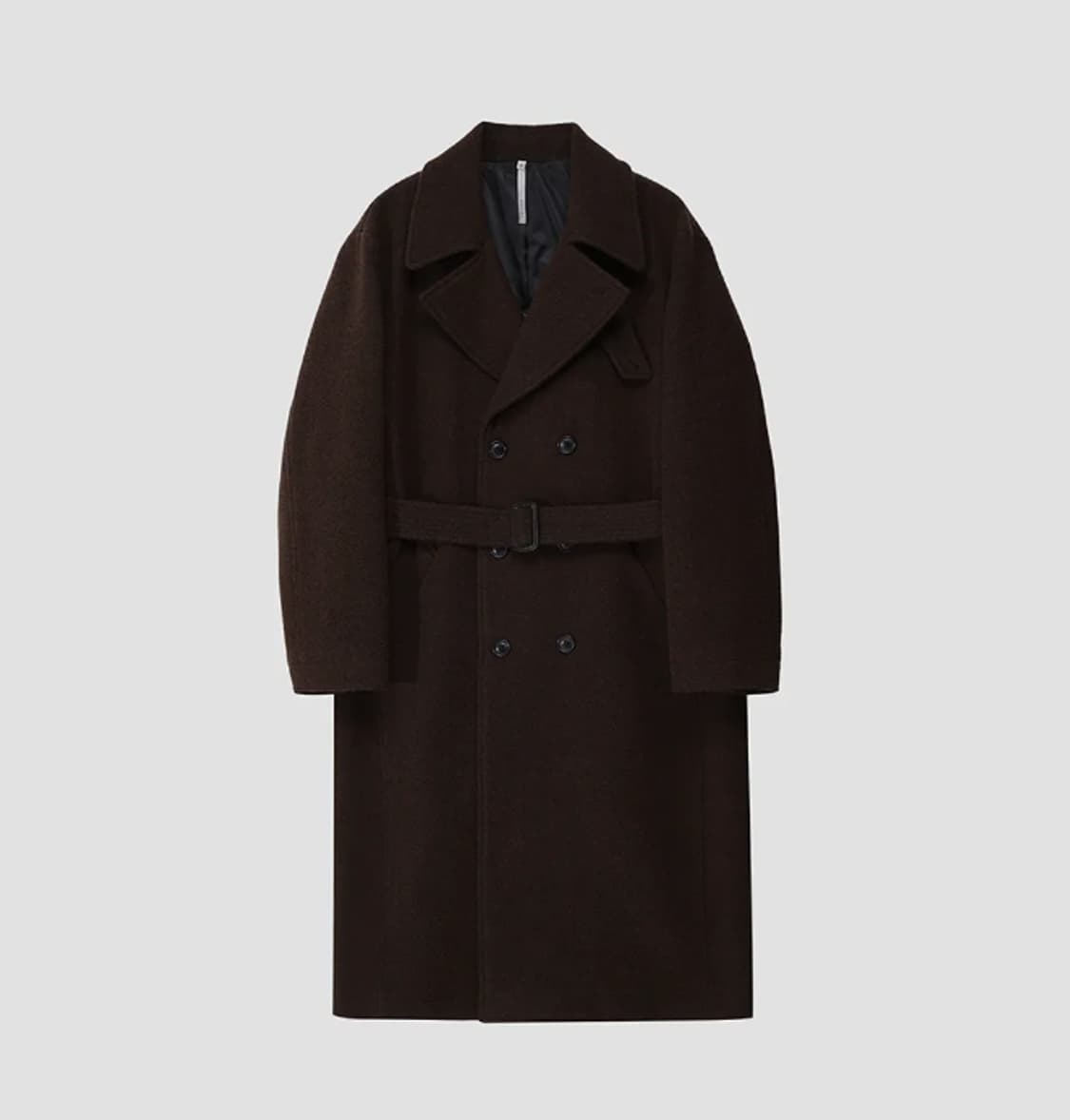 노이어 루즈핏 알파카 부클 트렌치코트 상품이미지3