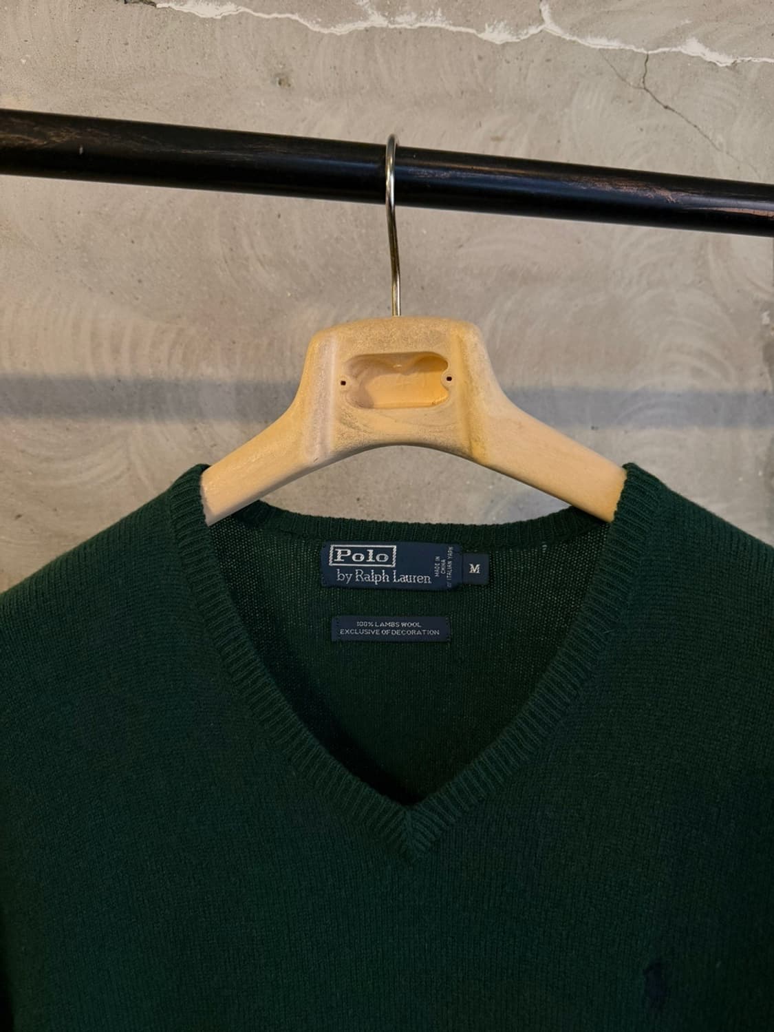 폴로 랄프로렌 램스울 브이넥 니트 남성슬림100-100 상품이미지2