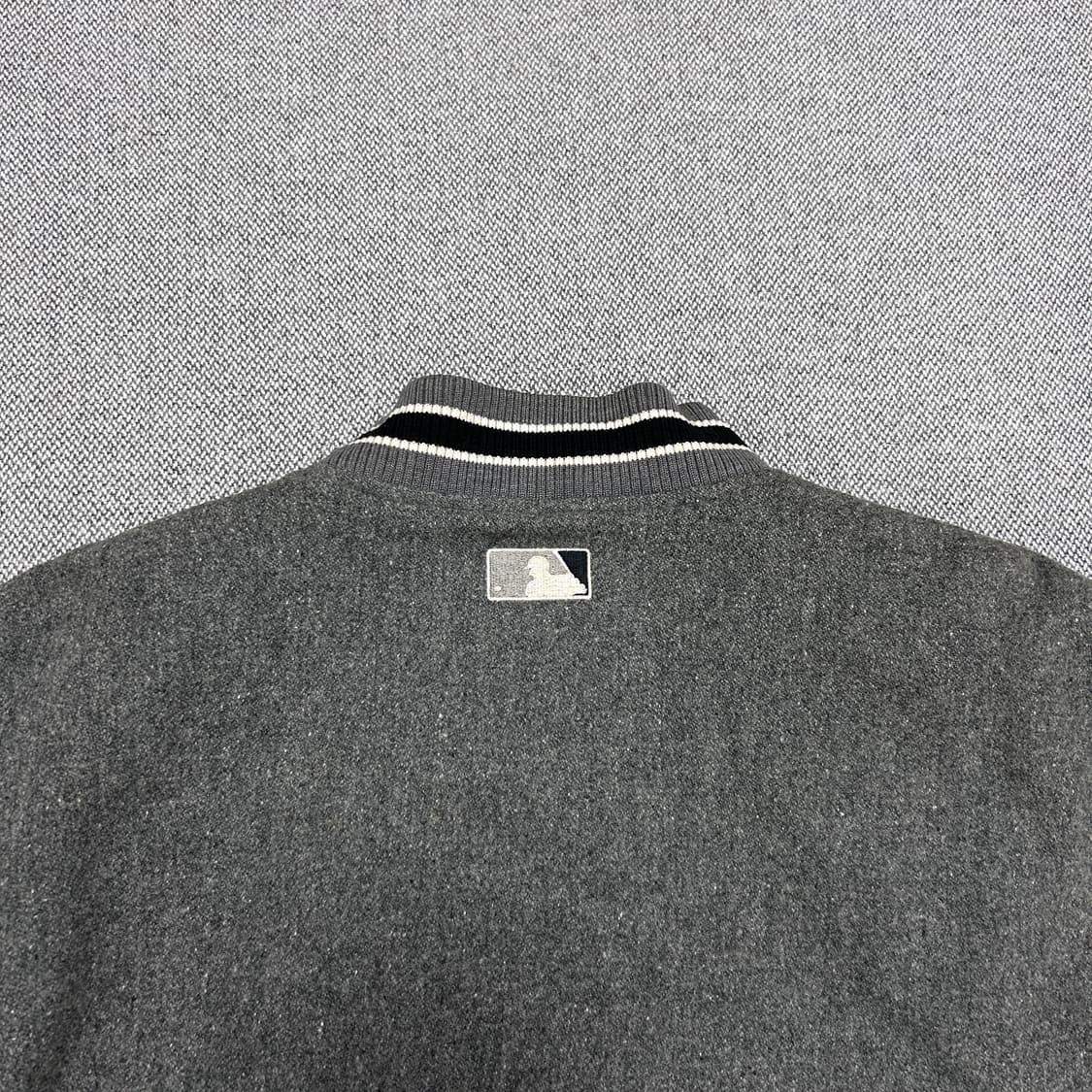 MLB 오클랜드 누빔 모직 바시티자켓(100) 상품이미지8