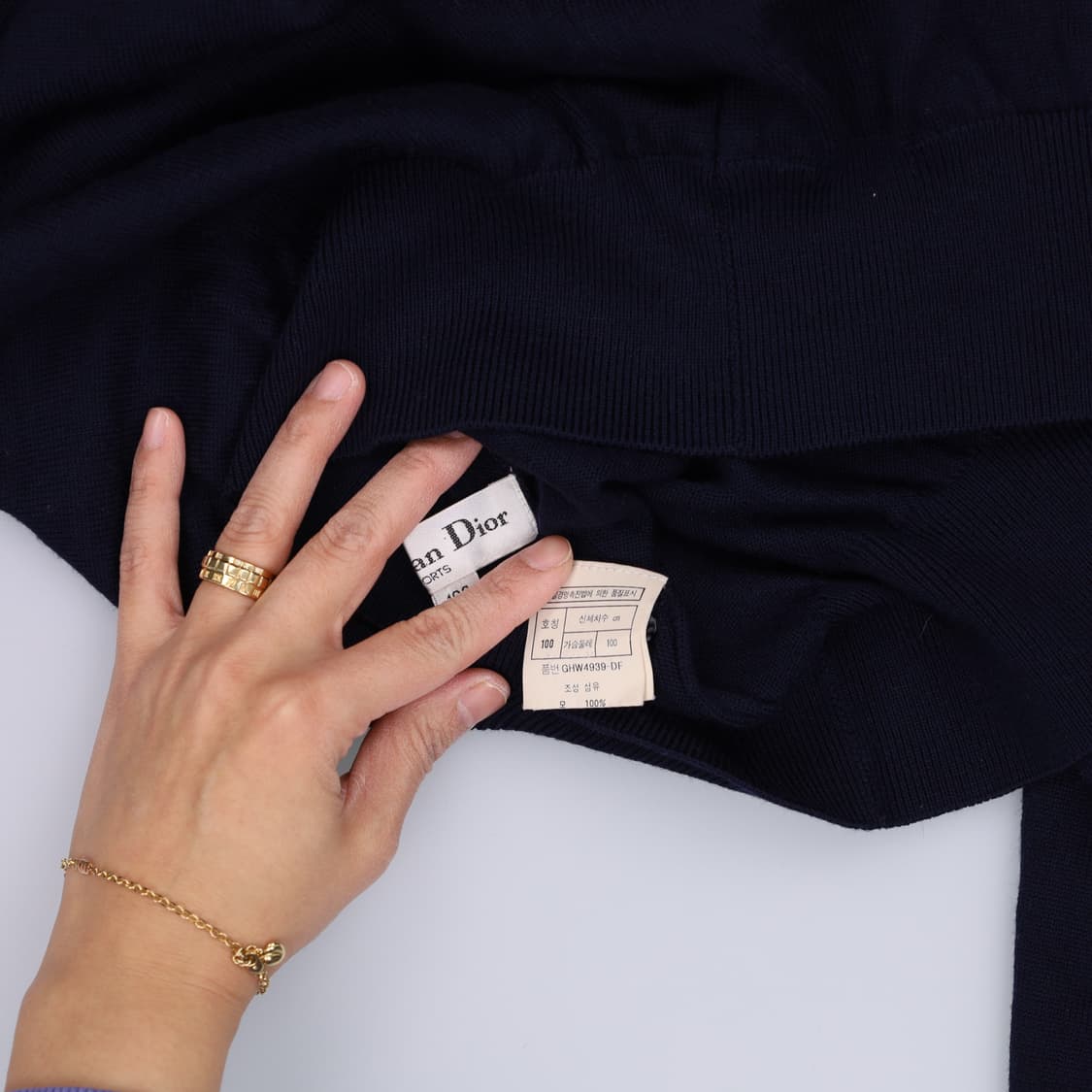 100 크리스챤디올 울 터틀넥니트 0310H1 상품이미지4