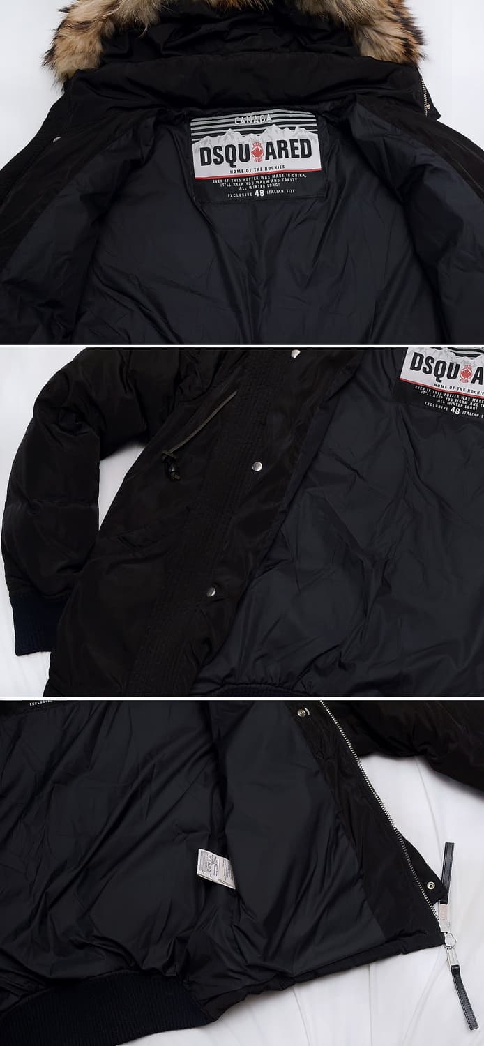 디스퀘어드 몬스터퍼 구스다운 와이드 지퍼 패딩 봄버 (48 / 100+) 상품이미지7