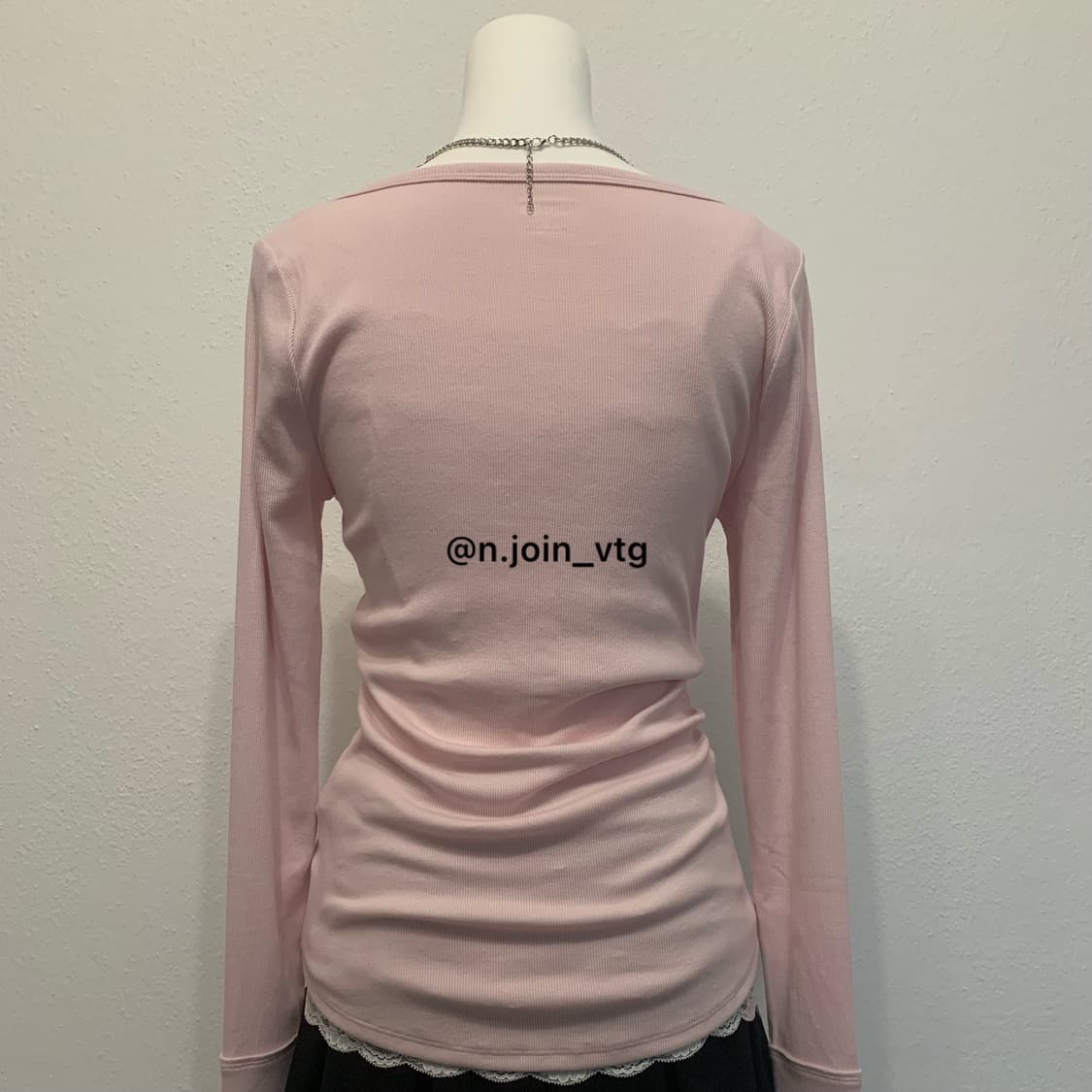 홀리스터 헨리넥 핑크 롱슬리브 상품이미지3