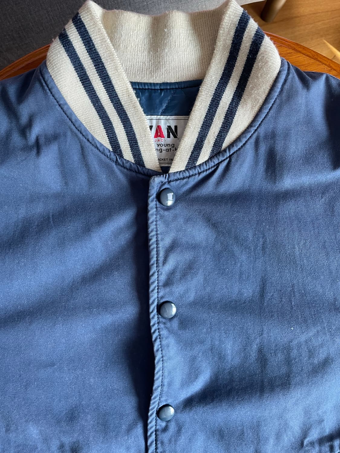 빈티지 van jac 코튼쉘 스타디움 자켓 L 상품이미지4