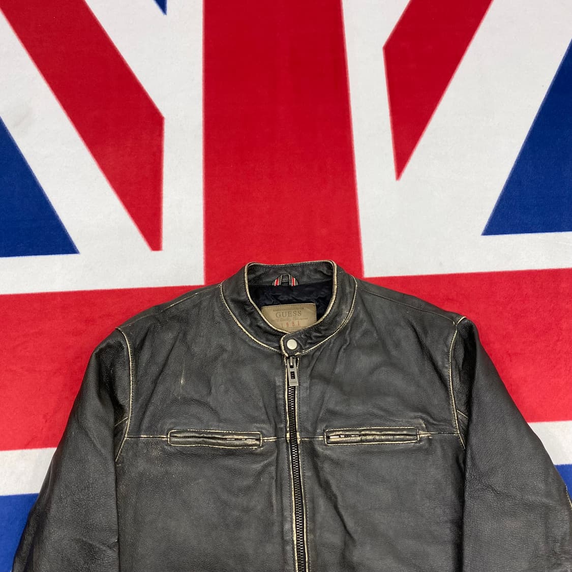 게스 리얼레더자켓 S 상품이미지4