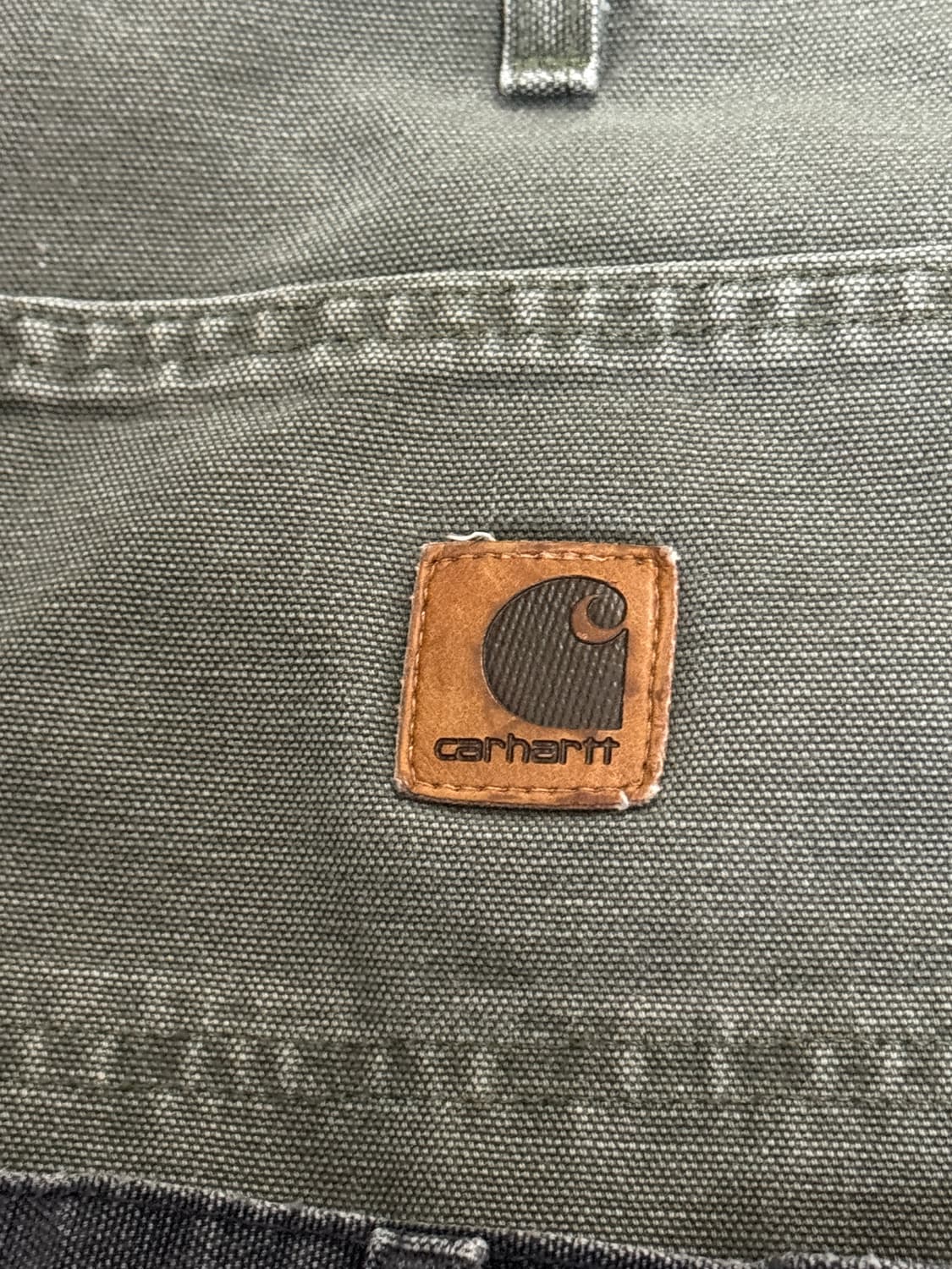 칼하트 b11 모스그린 싱글니 카펜터 34x34 상품이미지3