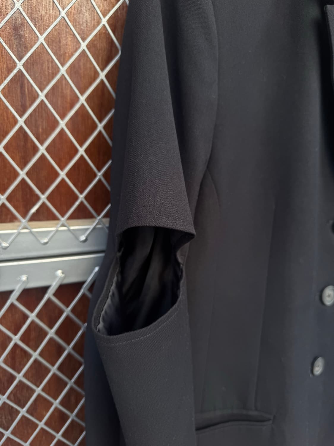 오아이오아이 oi oi COLLECTION 블랙 컷팅 블레이저 자켓 F 상품이미지3