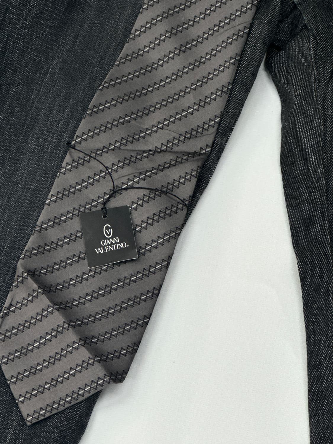 ⛓️TRANS WORK 로우라이즈 부츠컷 데님 팬츠 세트⛓ 넥타이 벨트  상품이미지4