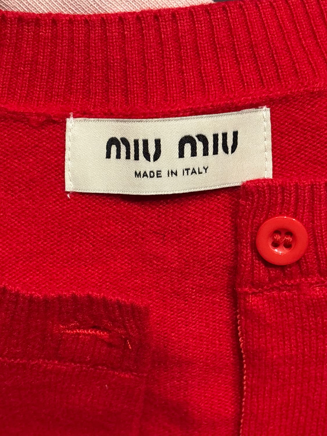 miumiu 레드 가디건 상품이미지2