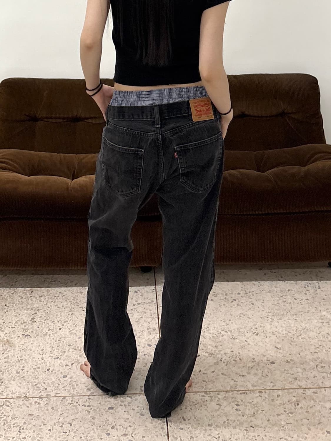 리바이스 505 레귤러 스트레이트 블랙 상품이미지5