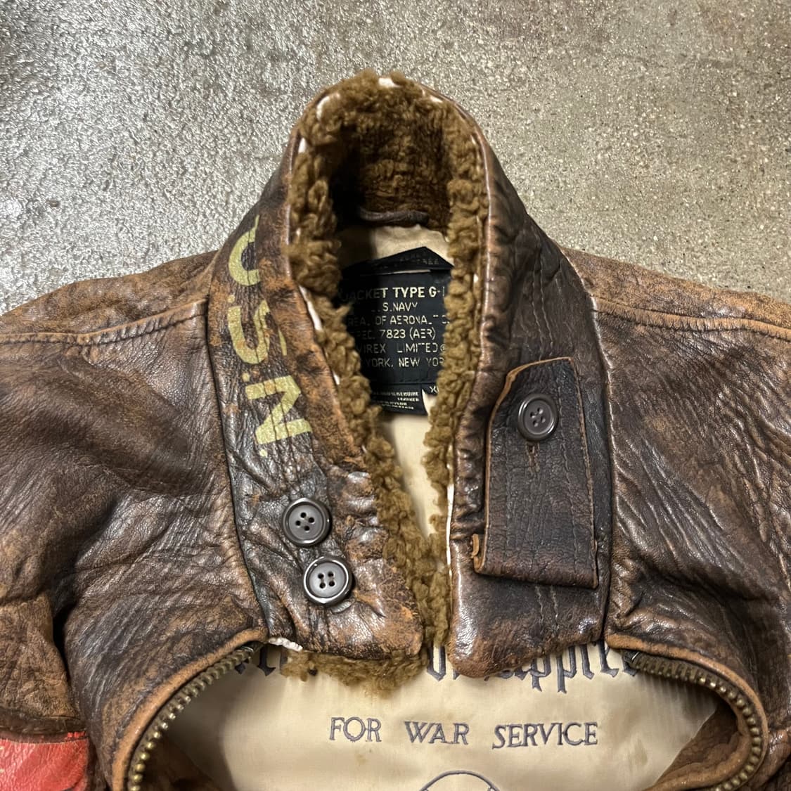 80s 아비렉스 G-1 플라이트 자켓 (105-110) 상품이미지4