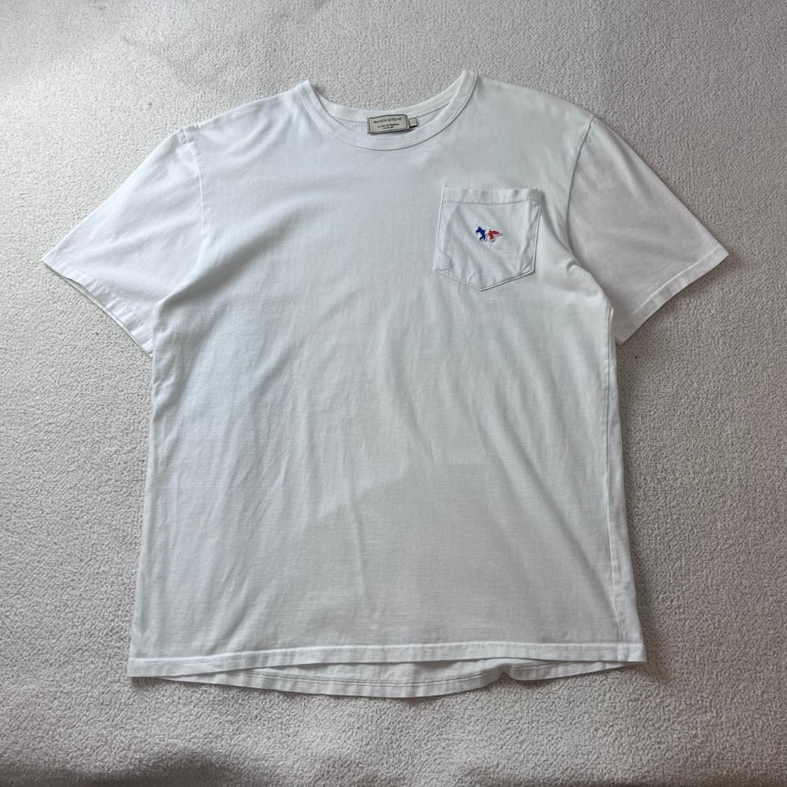 100 메종키츠네 폭스패치 포켓 반팔 티셔츠 상품이미지1