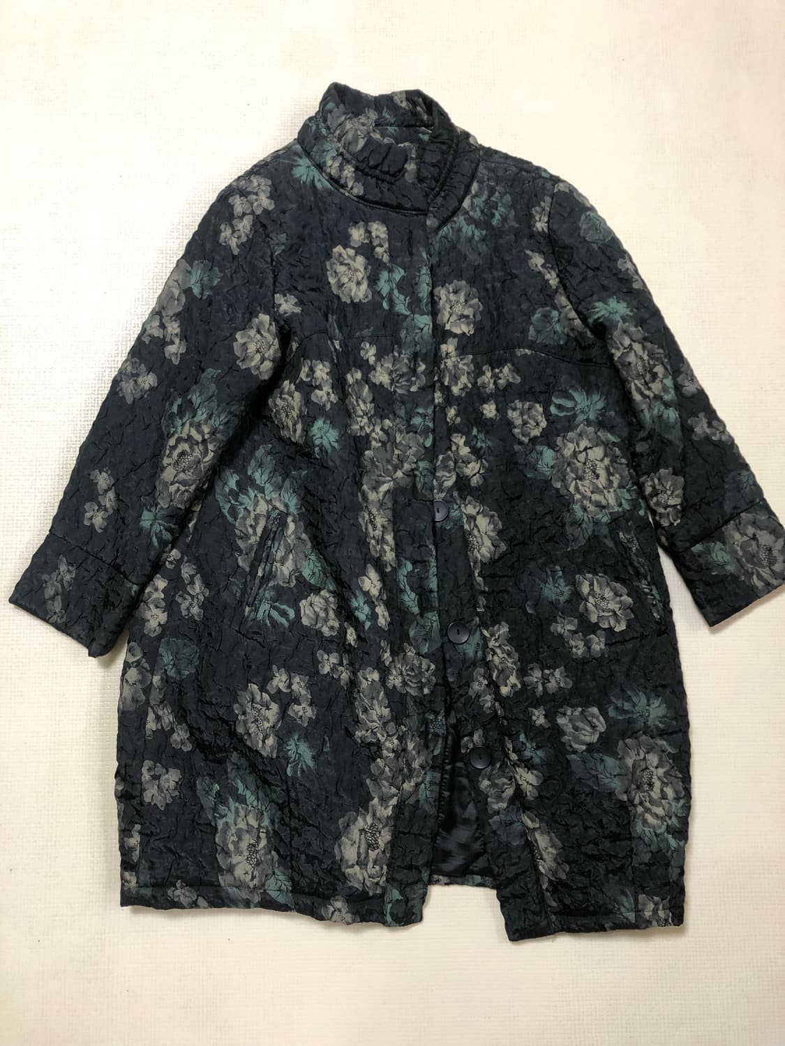 빈티지 블랙 오리엔탈 롱 코트 상품이미지10