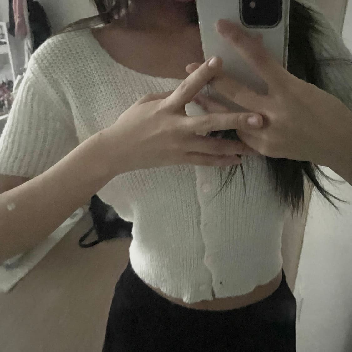 알파카 반팔 니트 상품이미지3