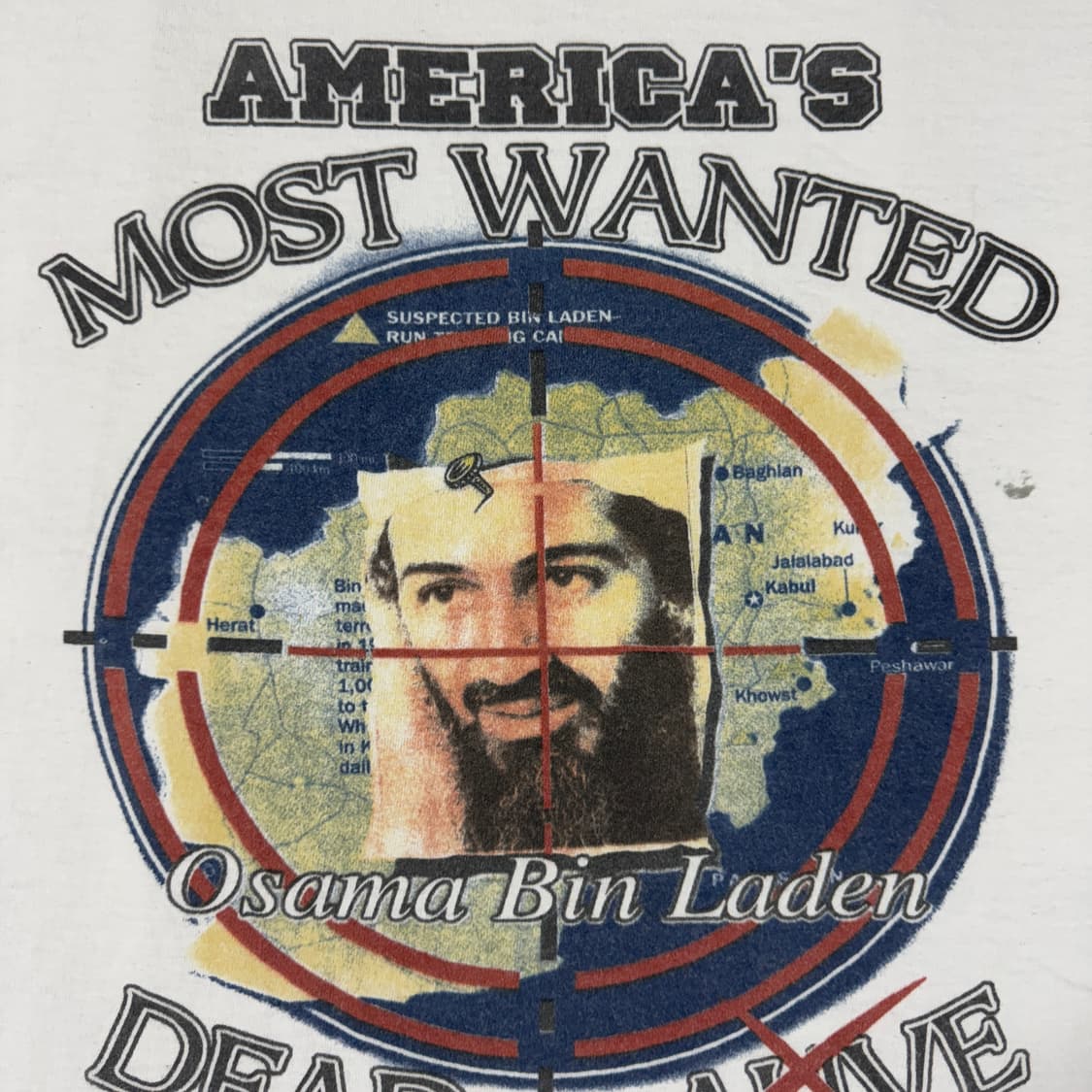 빈티지 Serial Killer 빈라덴 Bin Laden 티셔츠 상품이미지4
