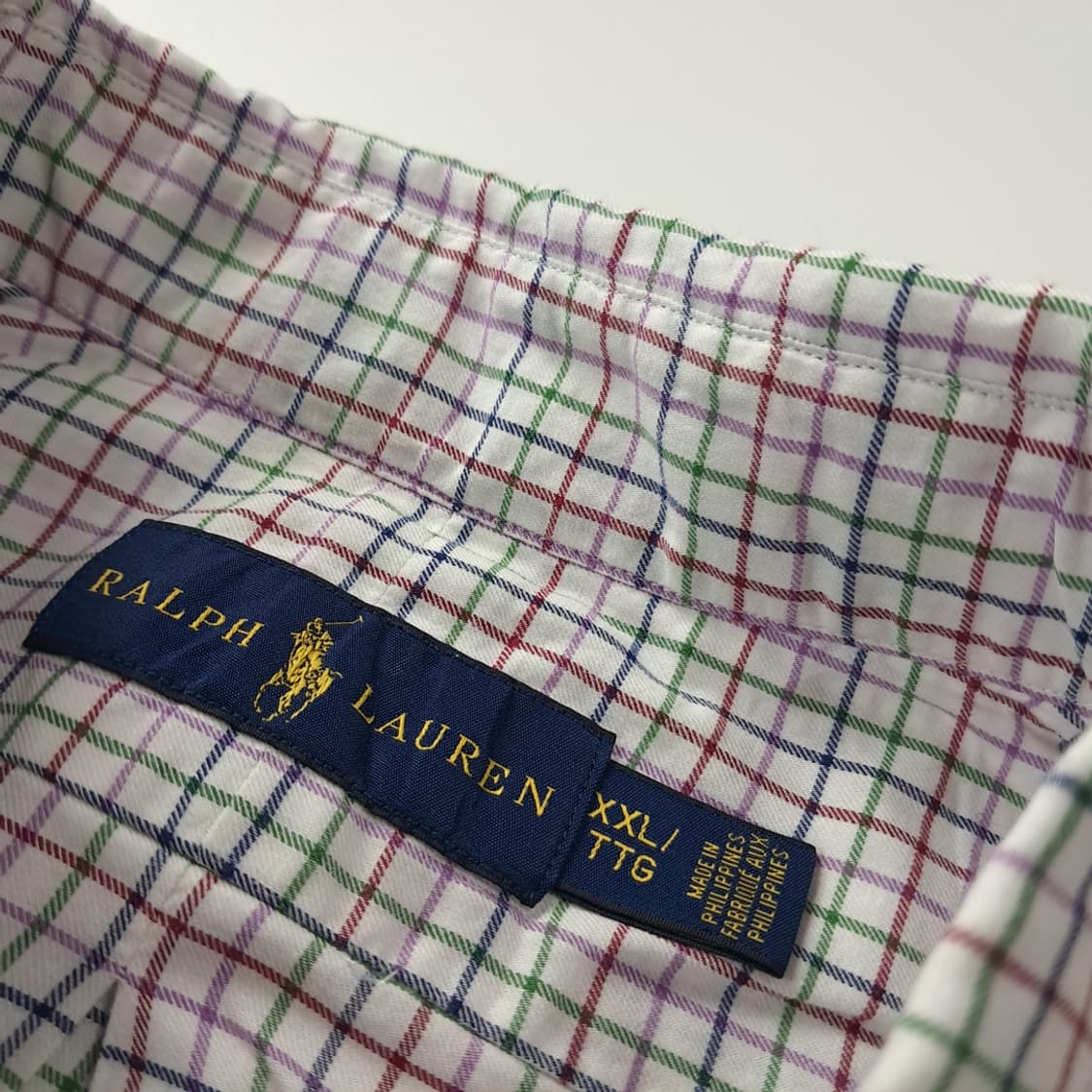 CJ010 2XL 폴로 90s 타터솔체크 멀티컬러 셔츠 남방 상품이미지3