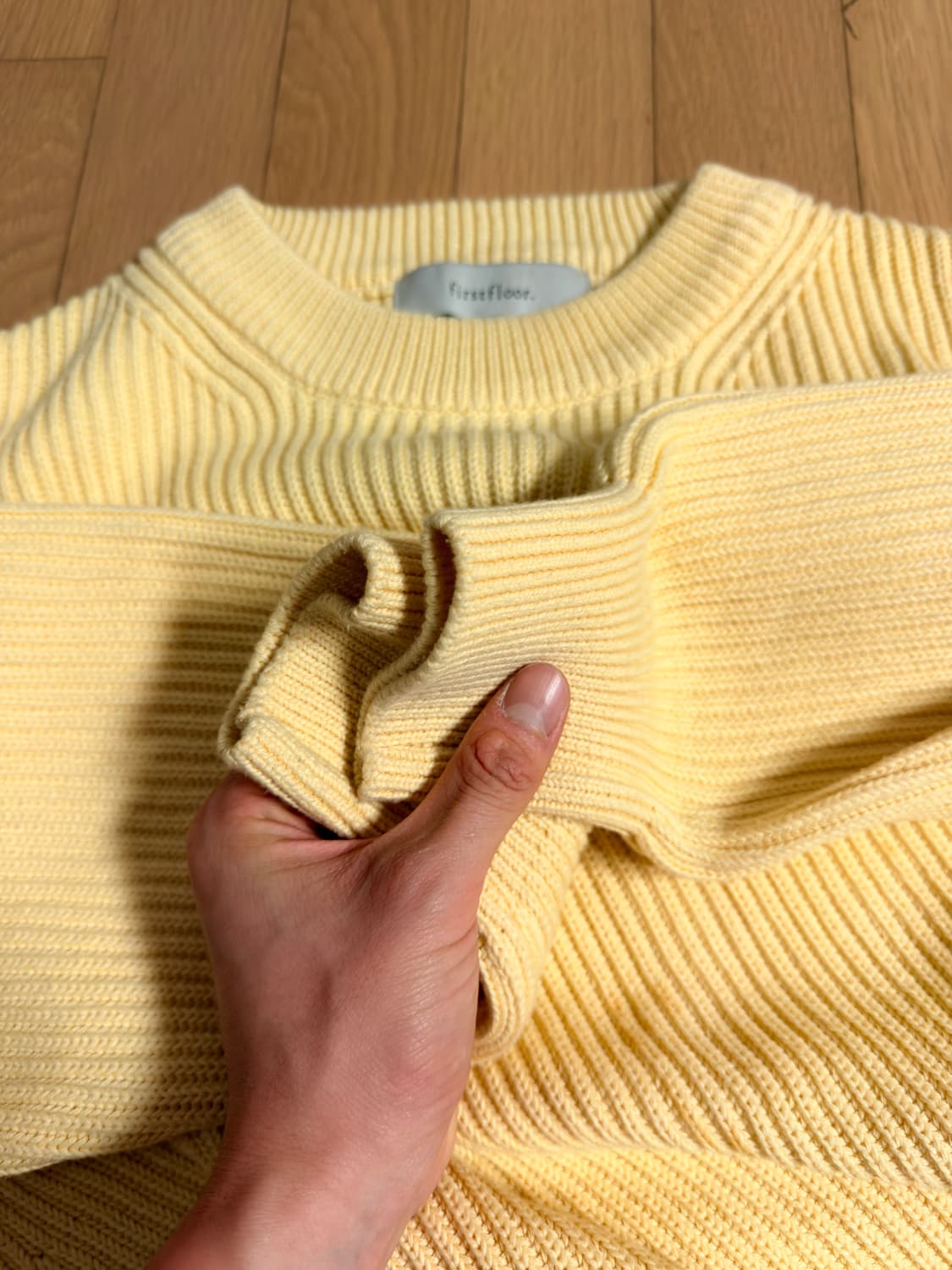 노라색 니트 m  상품이미지3