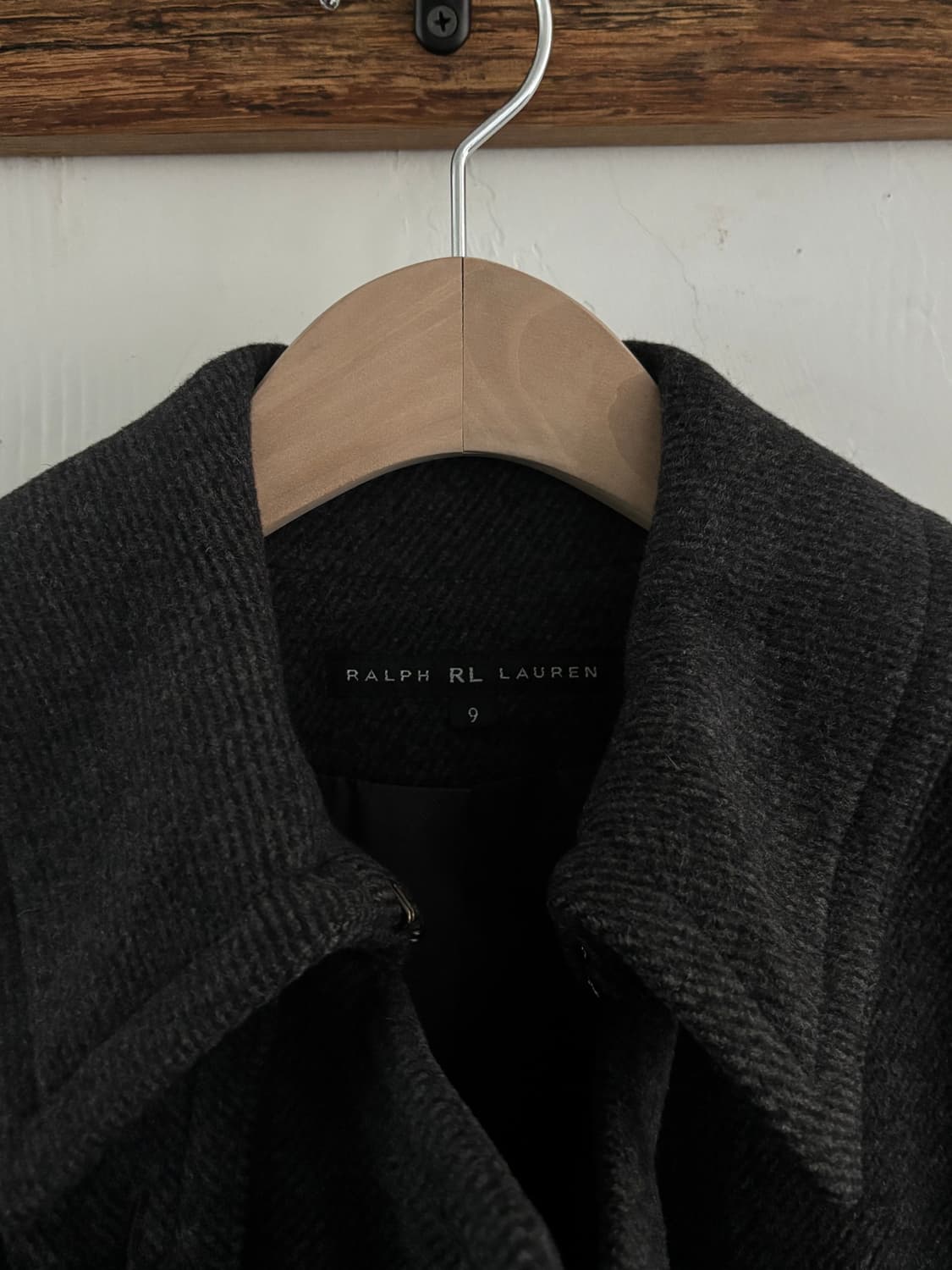 Ralph Lauren 랄프로렌 차콜 울 혼방 롱 코트 상품이미지8