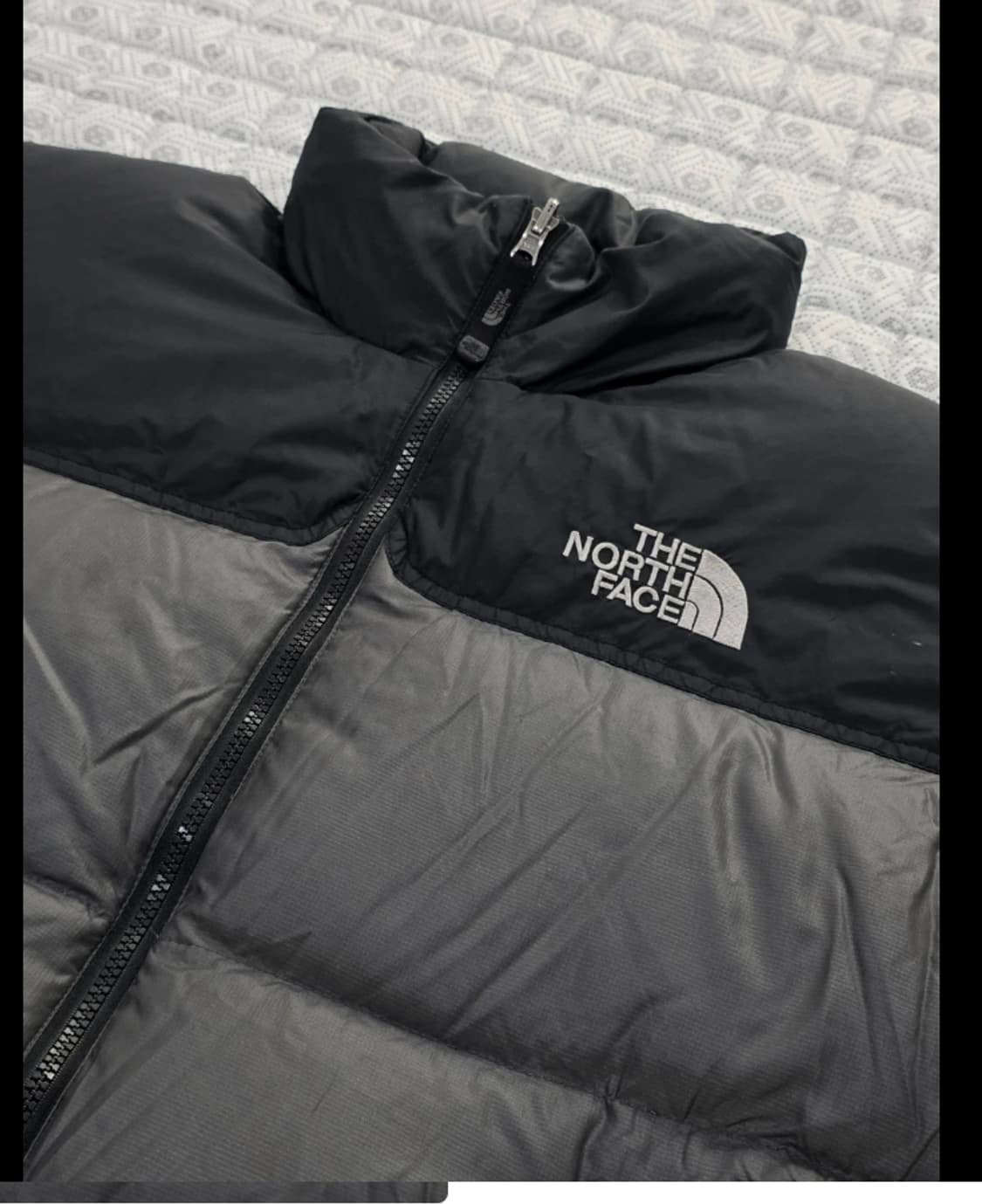 노스페이스 눕시 700 패딩 회색/검정 100 상품이미지4